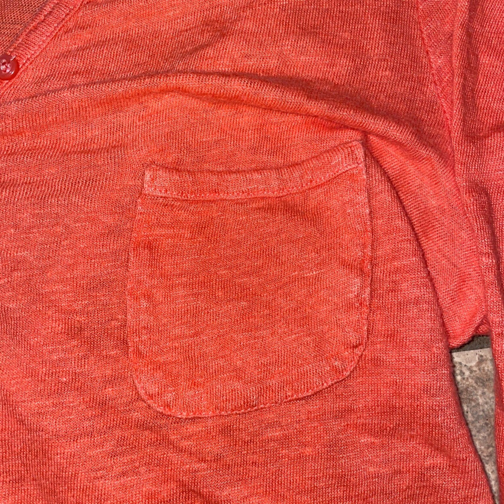 Athleta Athleta Henley T-Shirt Salmon Womens M Linen Activewear Shirts Size M / US 6-8 / IT 42-44 - 2 Thumbnail