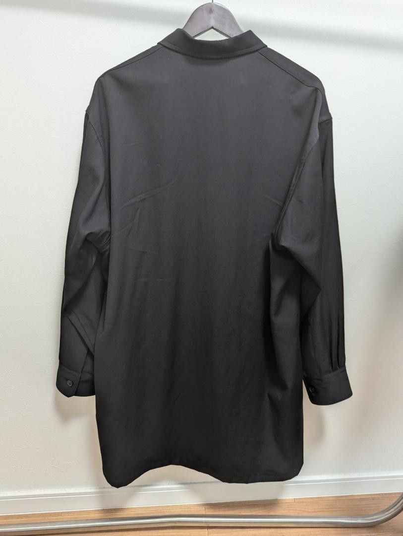 Yohji Yamamoto POUR HOMME 23ss wool gabardine big shirts HZ-B02-100 Size US M / EU 48-50 / 2 - 2 Thumbnail