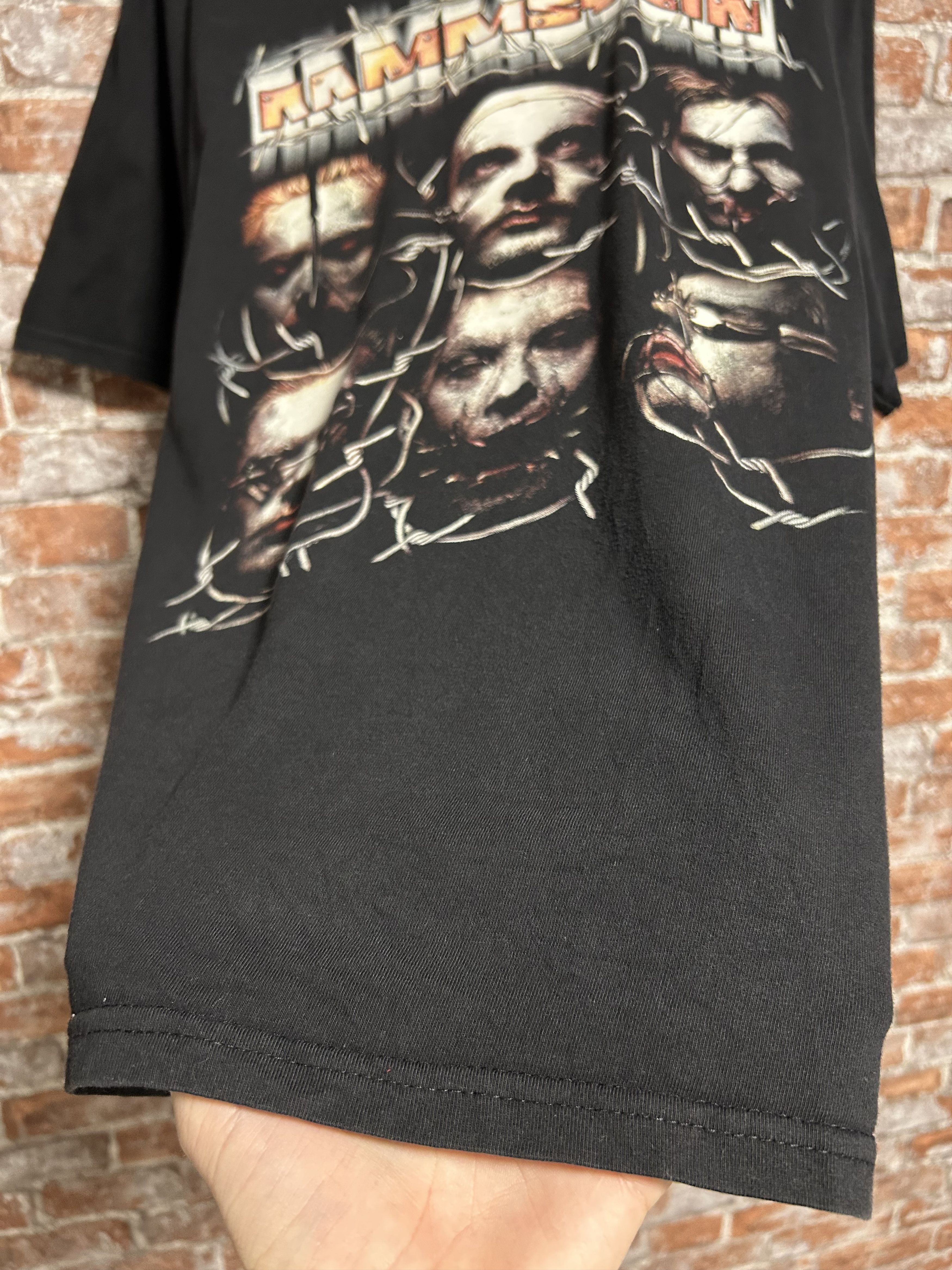 Band Tees × Vintage Vintage 90s Rammstein Rock band T-shirt Size US XL / EU 56 / 4 - 14 Thumbnail