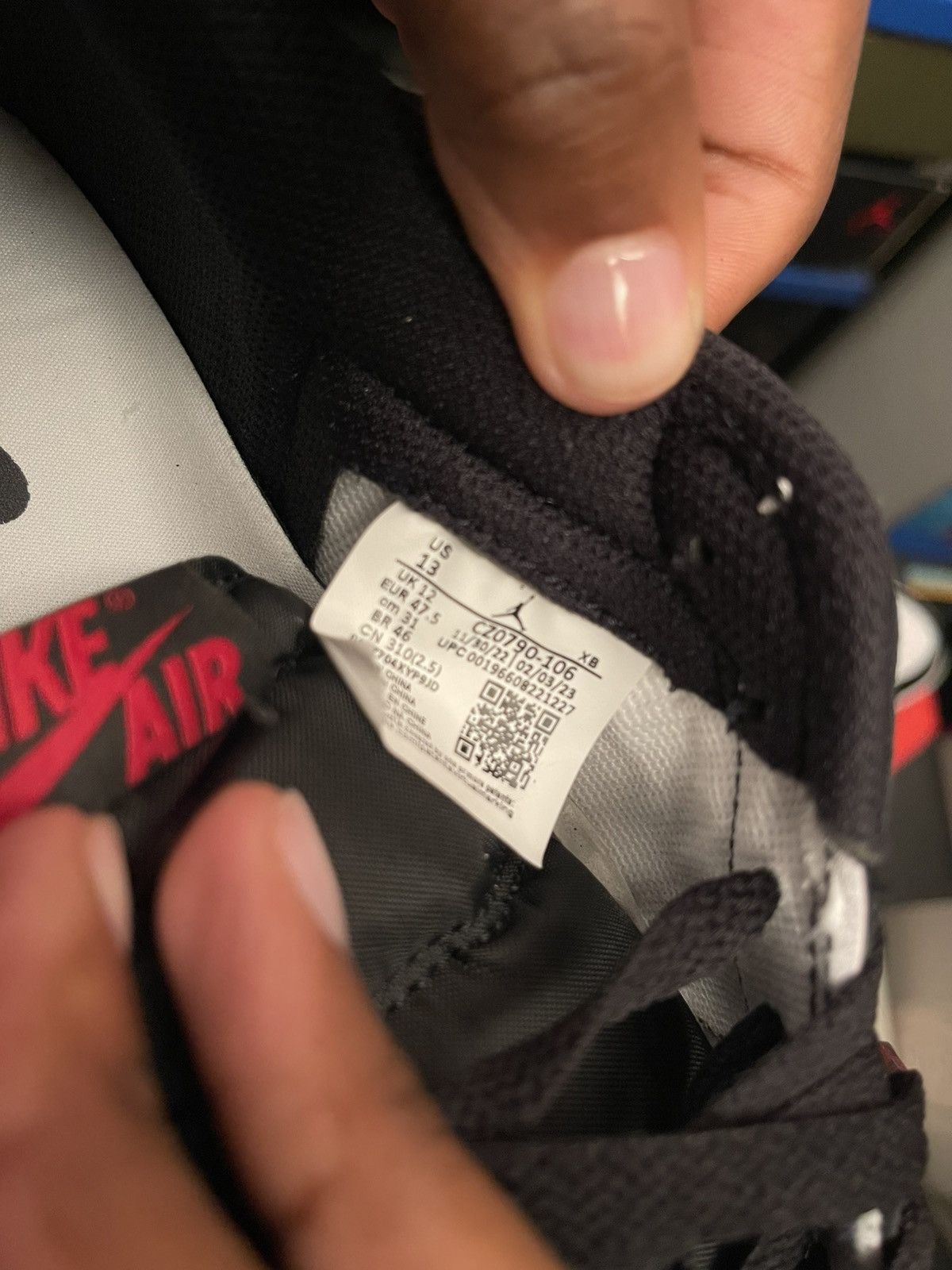 Jordan Brand Jordan 1 low black toe sz 13 Size US 13 / EU 46 - 6 Thumbnail