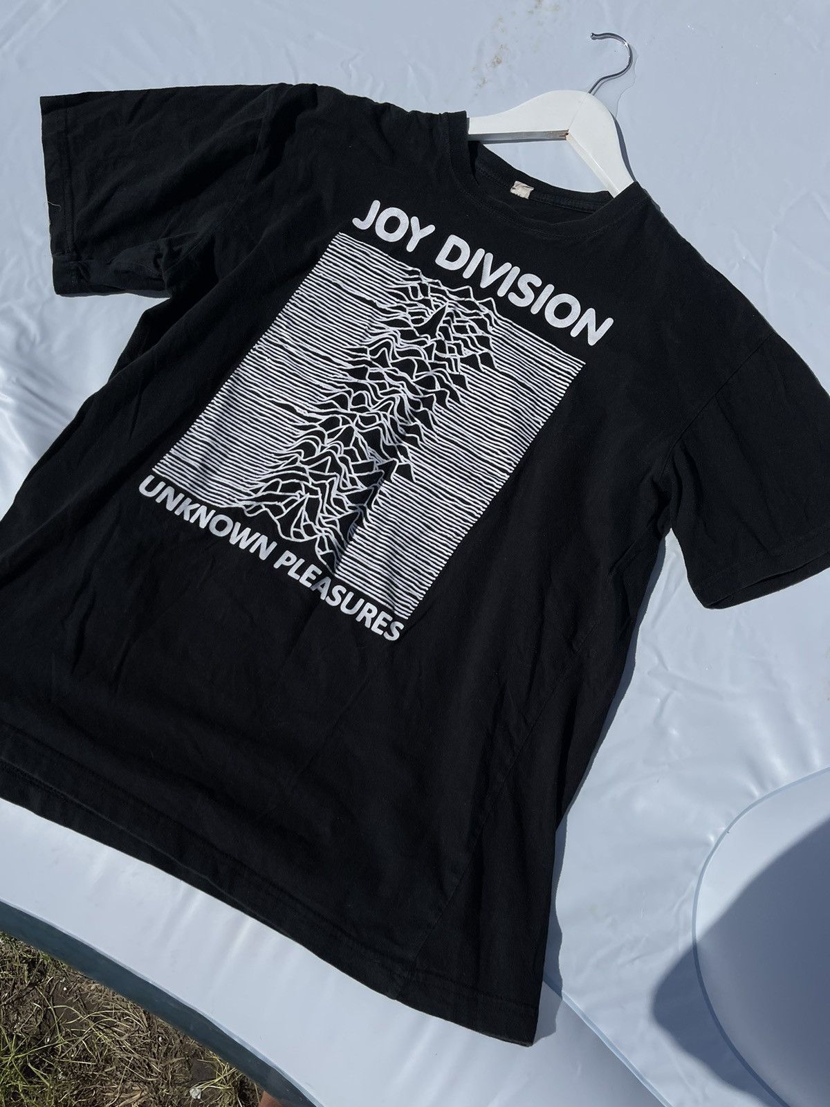 Band Tees × Vintage Y2K Joy Division unknown pleasures black tee logo vintage Size US XL / EU 56 / 4 - 4 Thumbnail