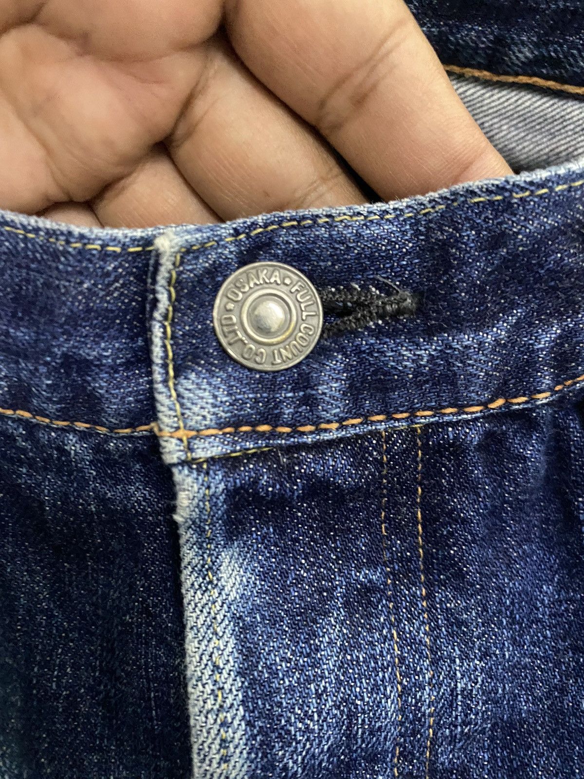 Full Count & Co. JAPAN BRAND FULL COUNT RIPPED DENIM SELVEDGE UNISEX Size US 30 / EU 46 - 7 Thumbnail