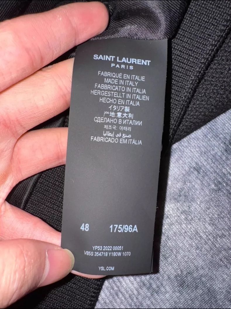 Saint Laurent Paris Saint Laurent Paris 22fw patchwork leather black and white Size US M / EU 48-50 / 2 - 6 Thumbnail