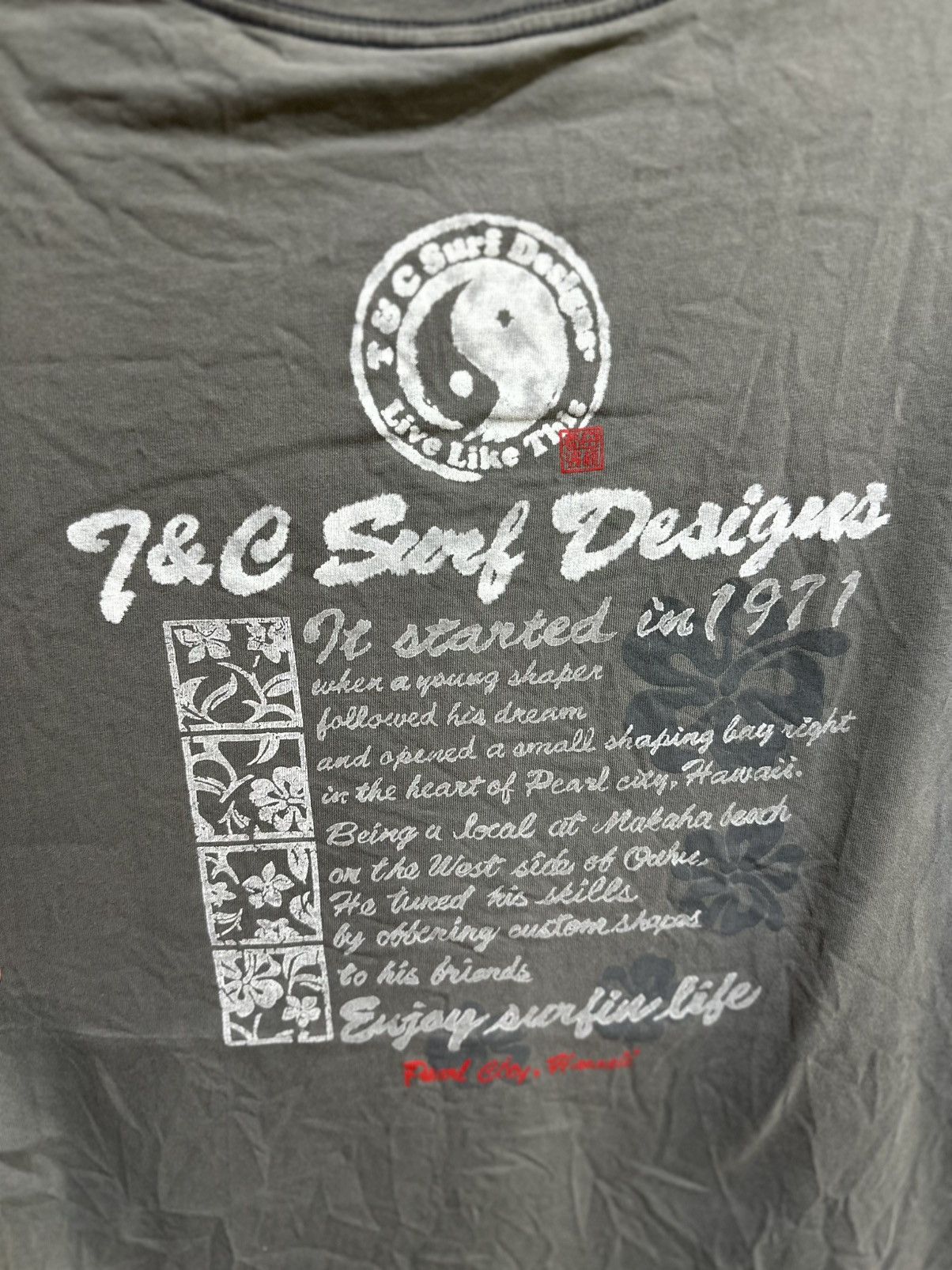 Vintage Thrashed Vintage T&C Surf Design Sun Faded Tee Size US M / EU 48-50 / 2 - 7 Thumbnail