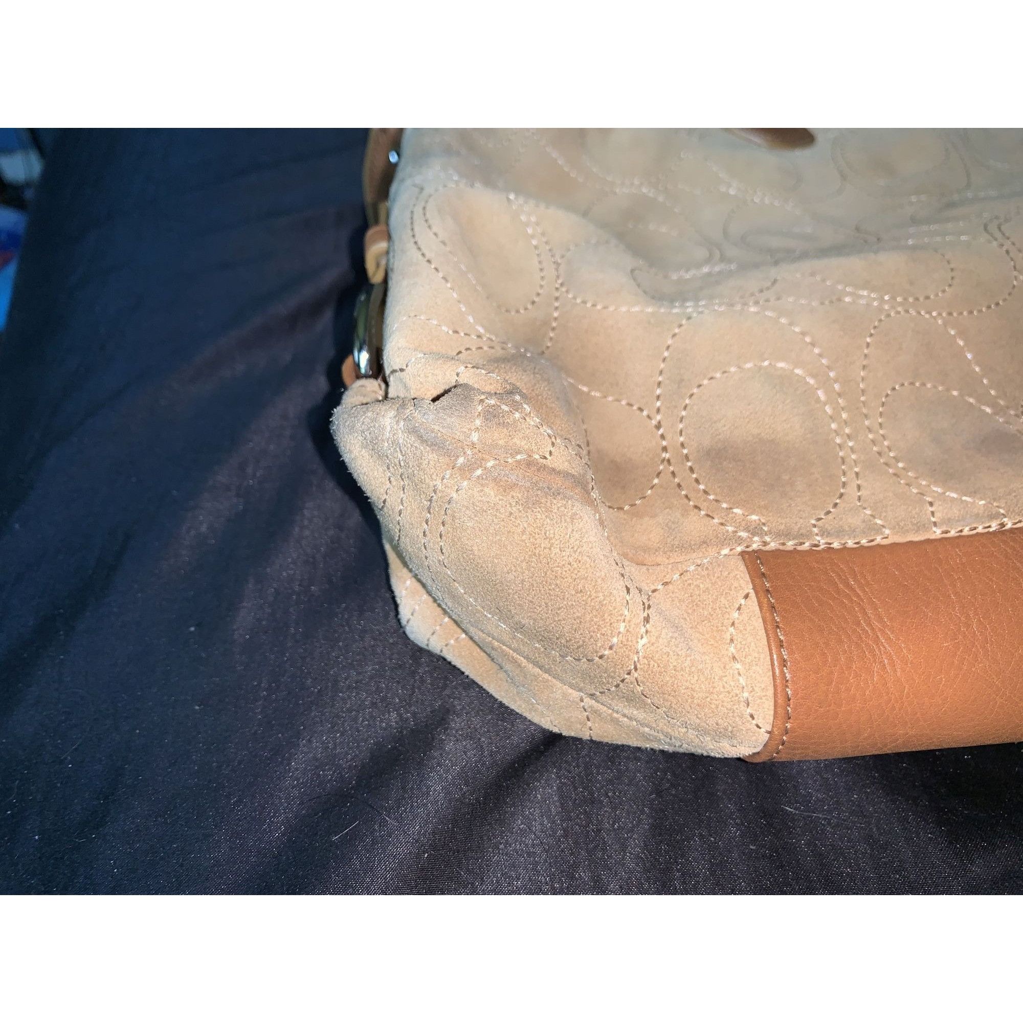 Coach Vintage Coach Convertible Two-way Suede Handbag Size ONE SIZE - 6 Thumbnail