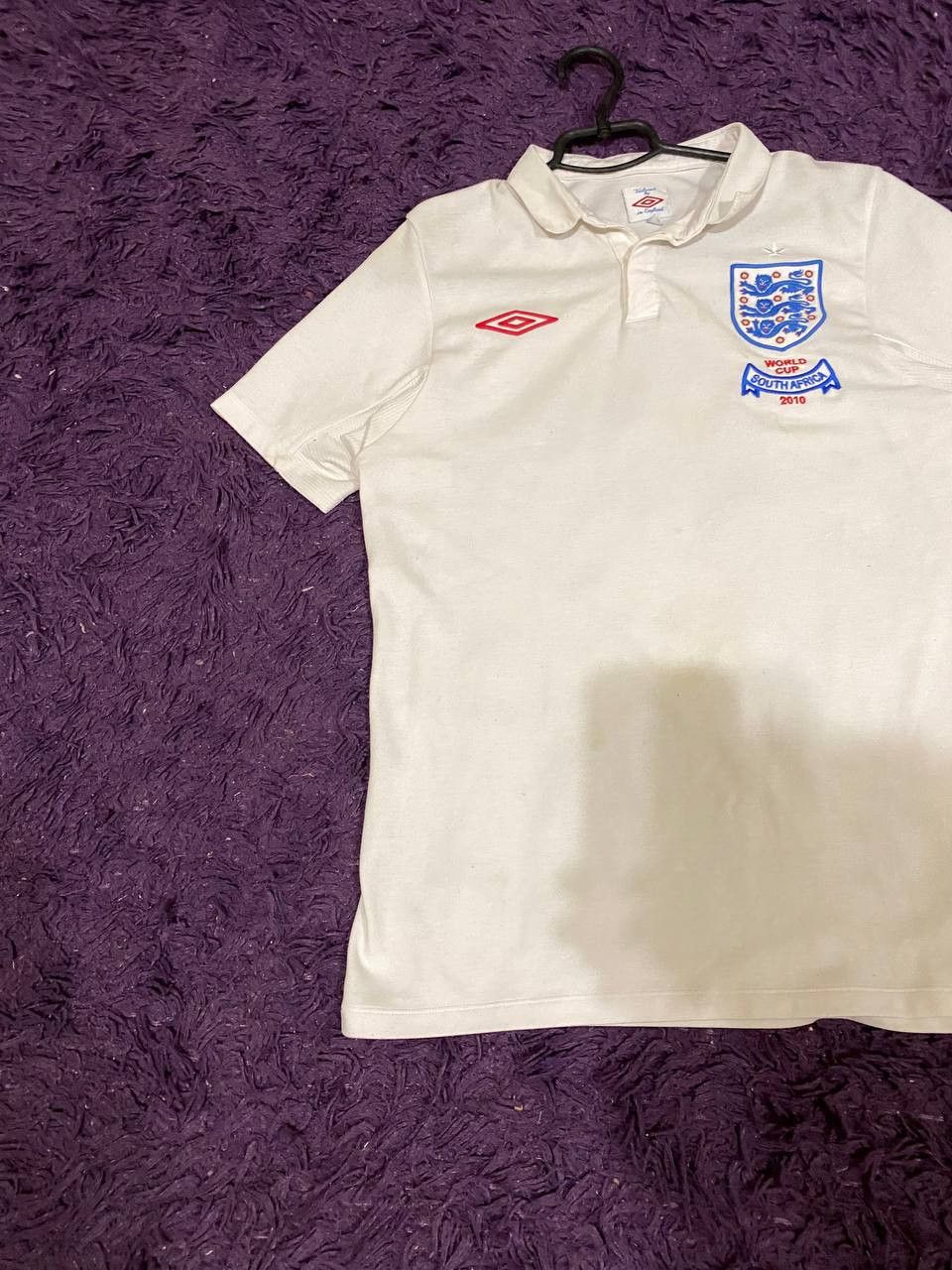Umbro × Vintage Vintage Umbro England Soccer Jersey Polo T Shirt Size US S / EU 44-46 / 1 - 17 Thumbnail