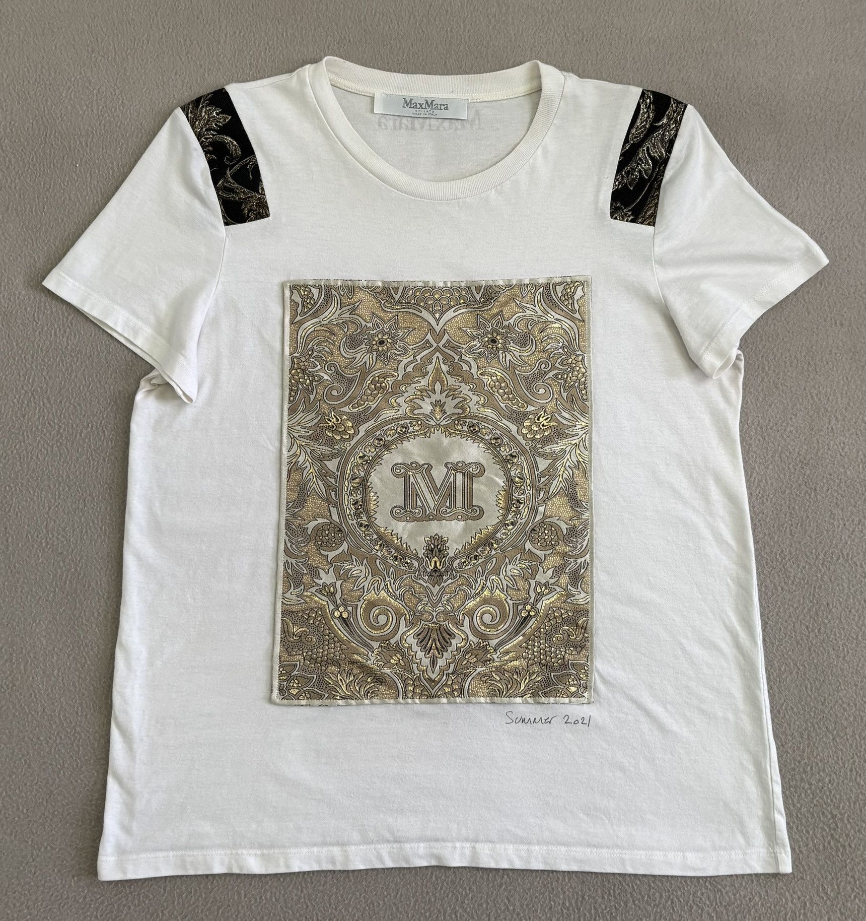 Max Mara MaxMara Summer 2021 T-shirt Large Size L / US 10 / IT 46 - 3 Thumbnail