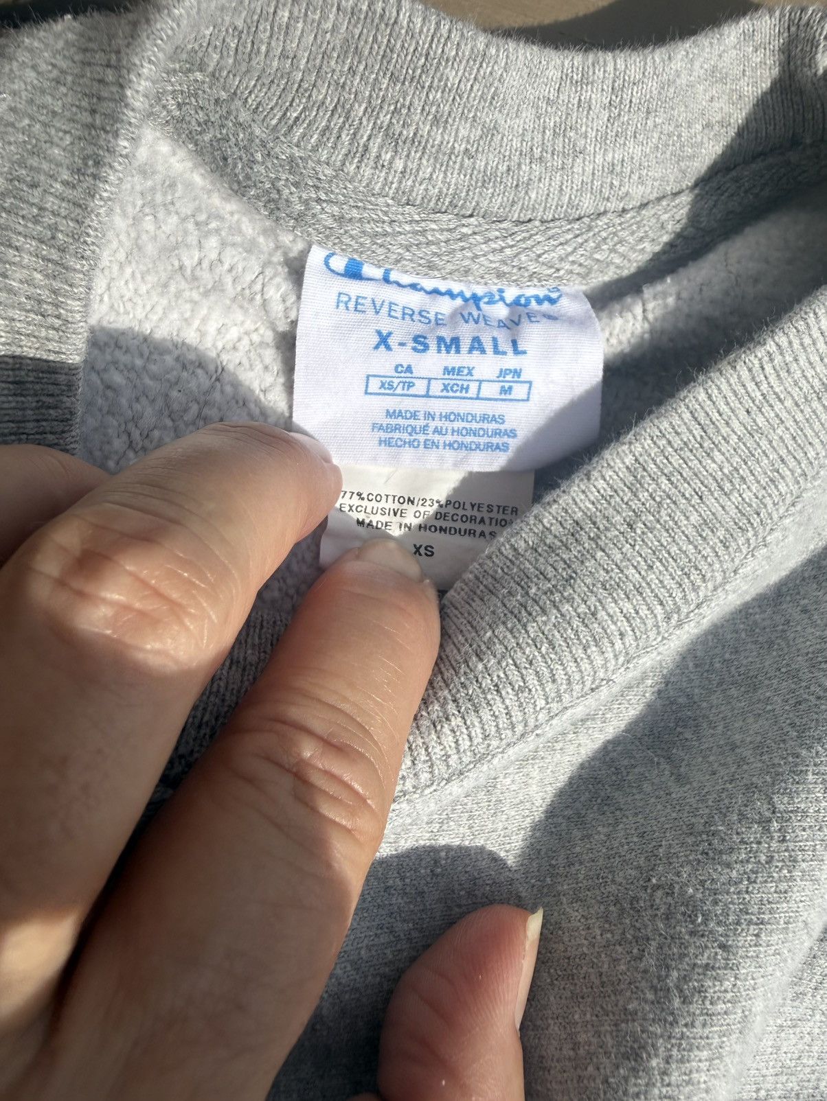 Champion Retro Champion Crewneck Sweatshirt Gray Reverse Weave 3-D Size US XS / EU 42 / 0 - 11 Thumbnail