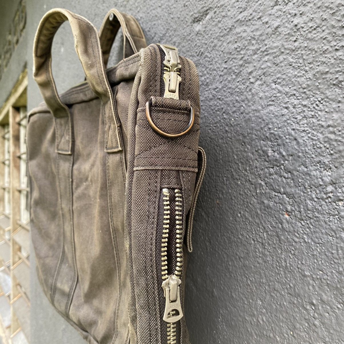 Porter Thrashed Faded Vintage Porter WORKERS ERD GRUNGE BAG Size ONE SIZE - 7 Thumbnail