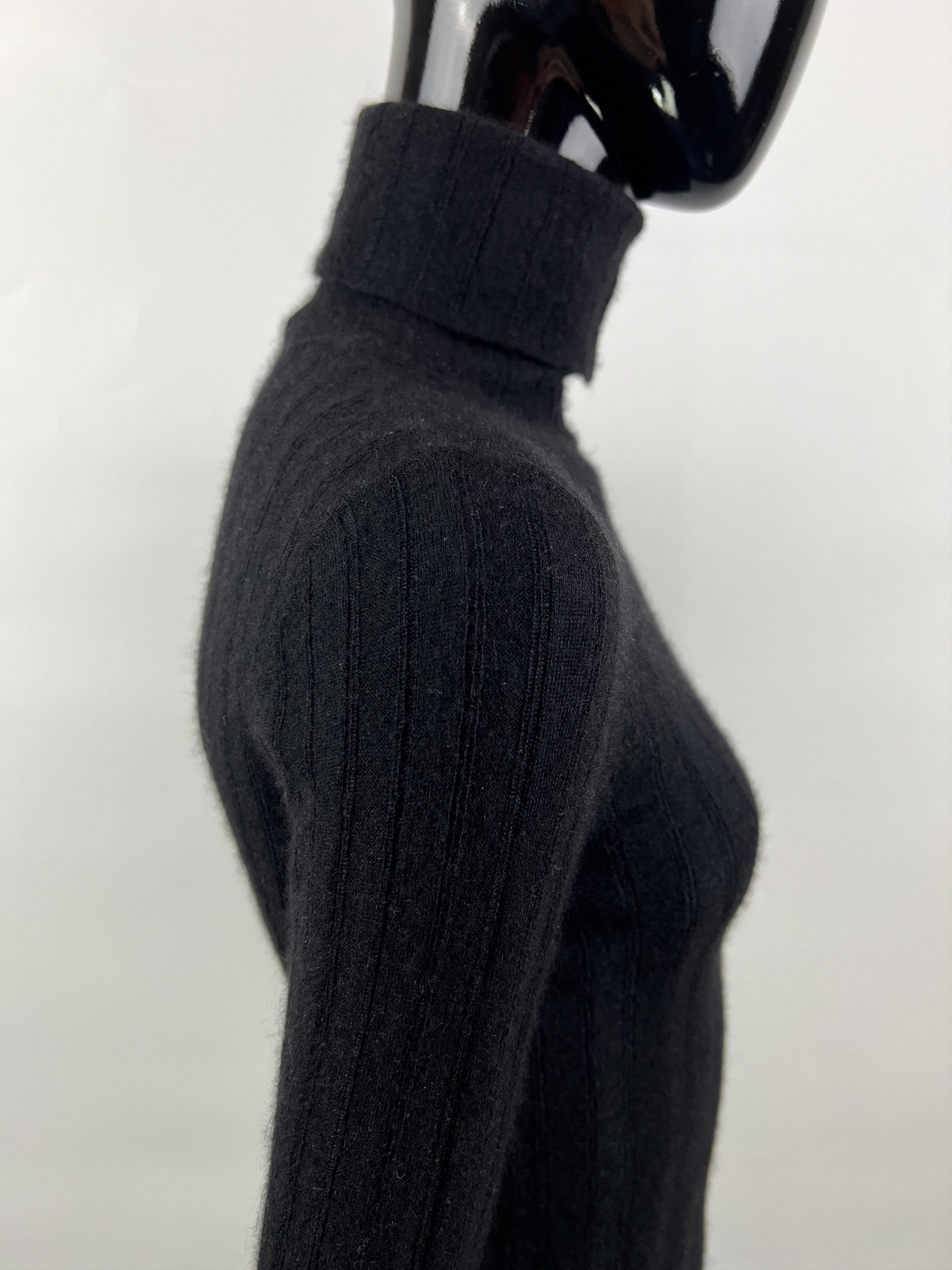 Vintage VTG Lamberto Losani Cashmere Silk Turtleneck Sweater Size S Size S / US 4 / IT 40 - 4 Thumbnail