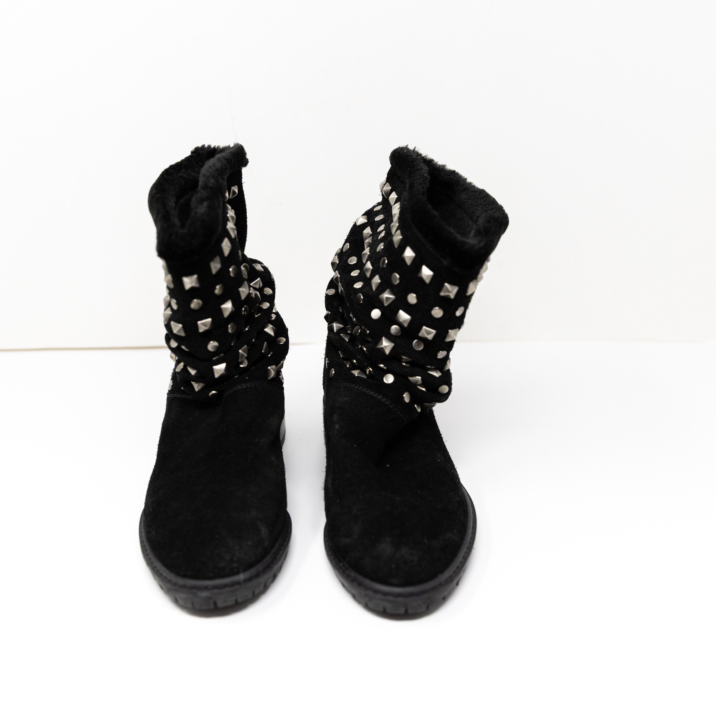 Stuart Weitzman Stuart Weitzman Arctica Suede Shearling Size US 5.5 / IT 35.5 - 2 Thumbnail