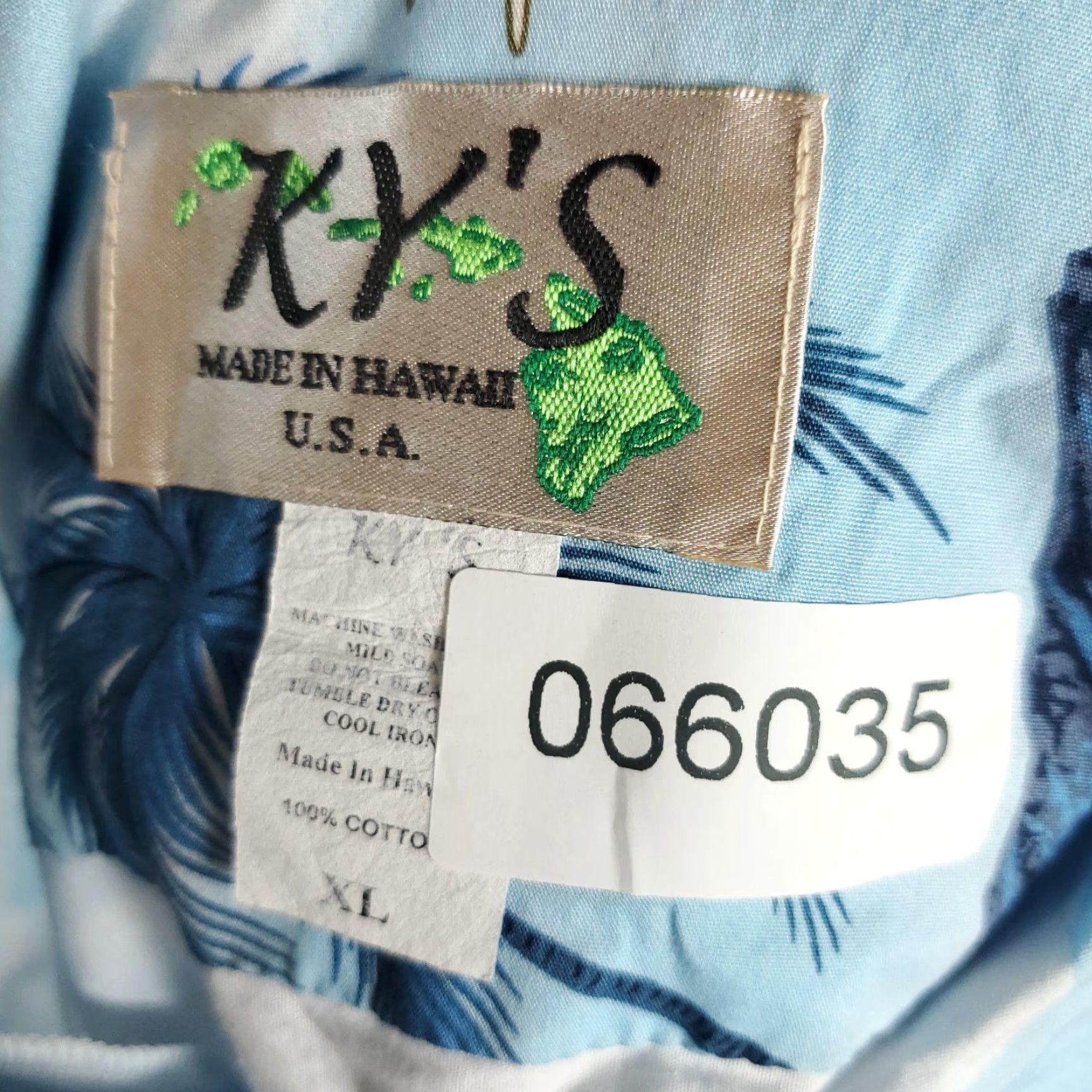 Vintage Ky's Shirt Mens XL Blue Palm Tree Print Hawaiian Button Up Short Sleeve Shirt Size US XL / EU 56 / 4 - 7 Thumbnail
