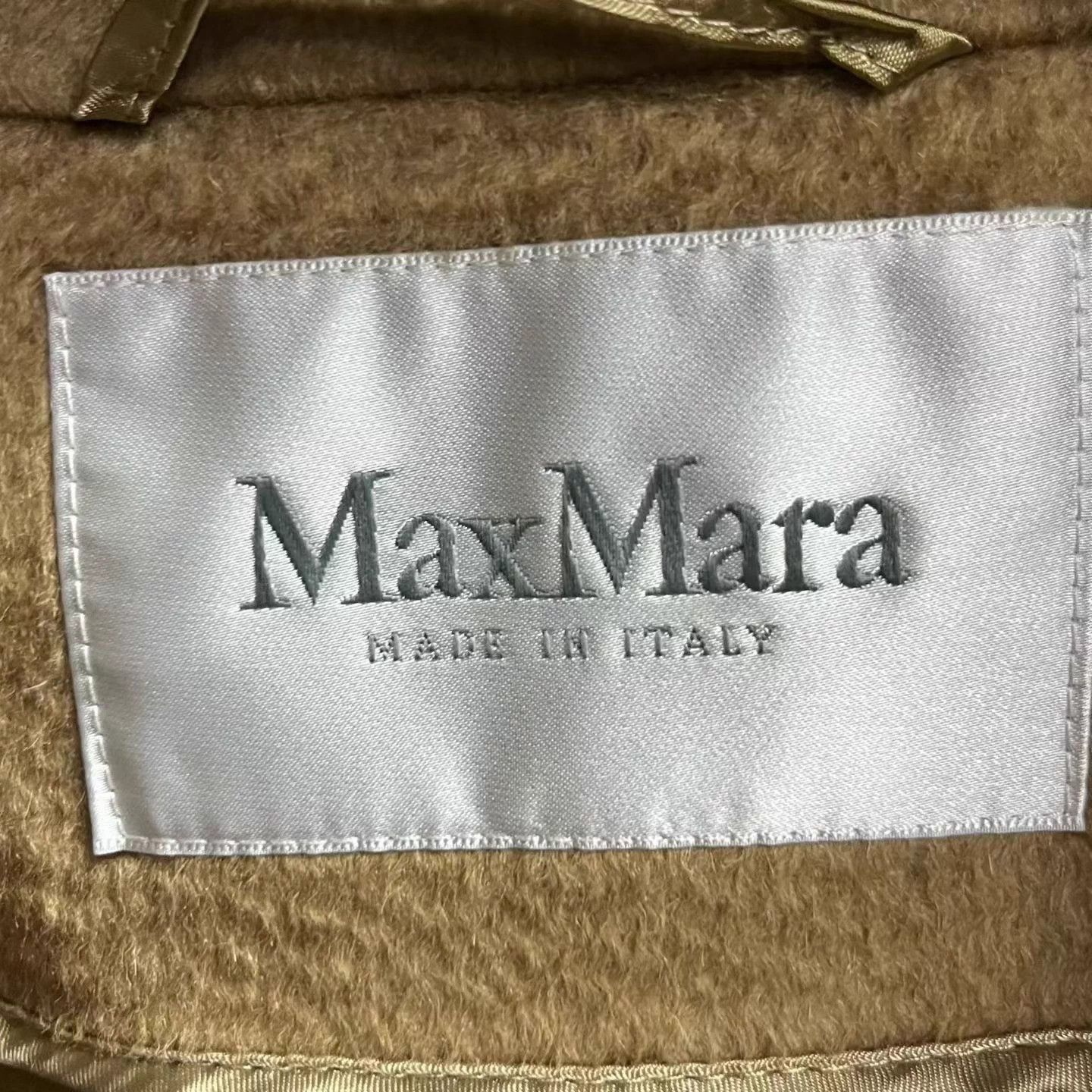 Max Mara maxmara camel solid lapel cinched waist mid-length coat 36 Size M / US 6-8 / IT 42-44 - 3 Thumbnail