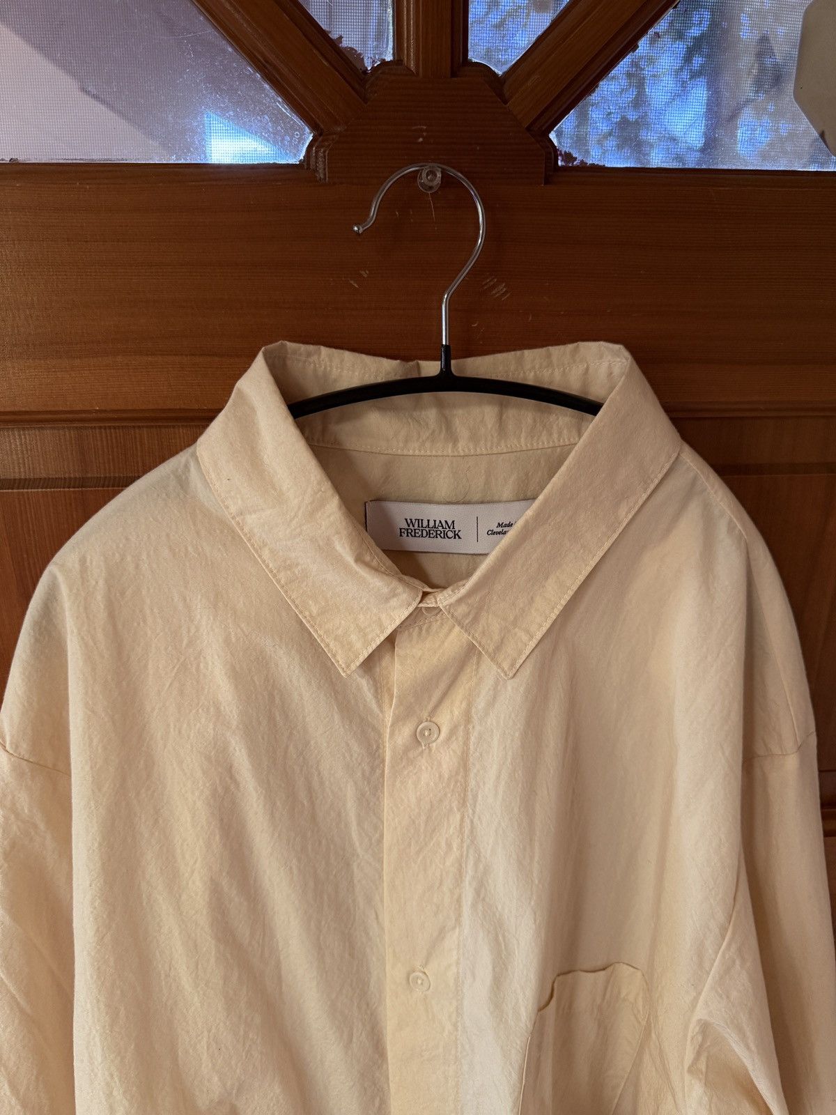 William Frederick WF Office Shirt Cotton/Wool Typewriter Size US XL / EU 56 / 4 - 3 Thumbnail