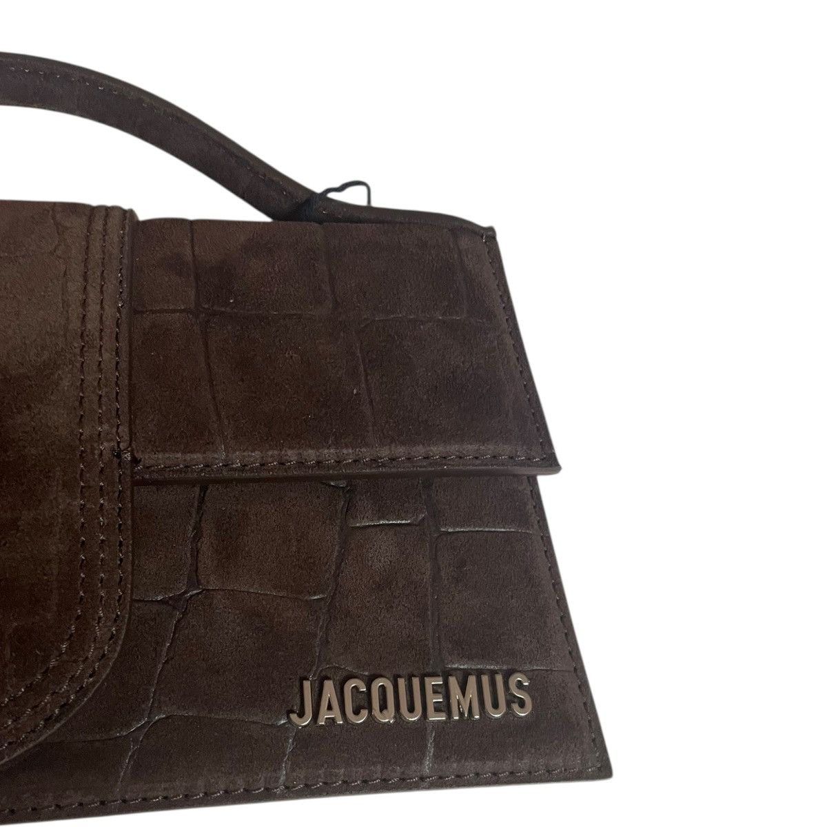 Jacquemus Jacquemus Le Grand Bambino Brown Croco Suede Size ONE SIZE - 7 Thumbnail