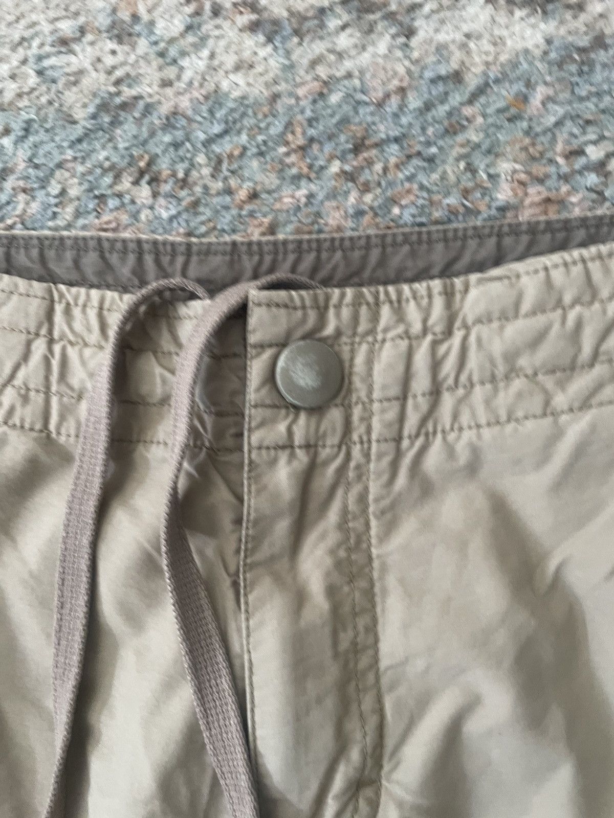 Nike × Vintage VTG Nike Cargo Shorts 36 Brown Metal Logo Faded Drawstring Size US 34 / EU 50 - 4 Thumbnail