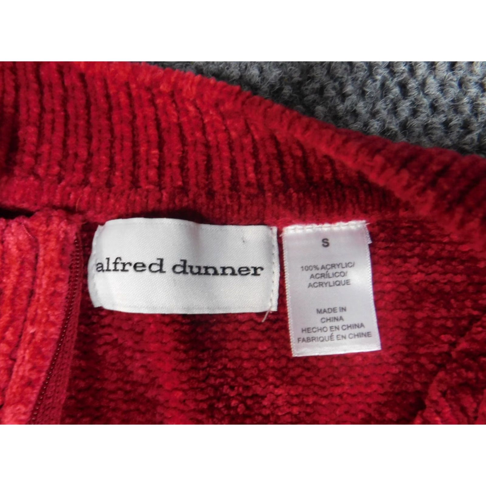 Vintage Alfred Dunner Womens Sweater Small red pullover Size S / US 4 / IT 40 - 4 Thumbnail