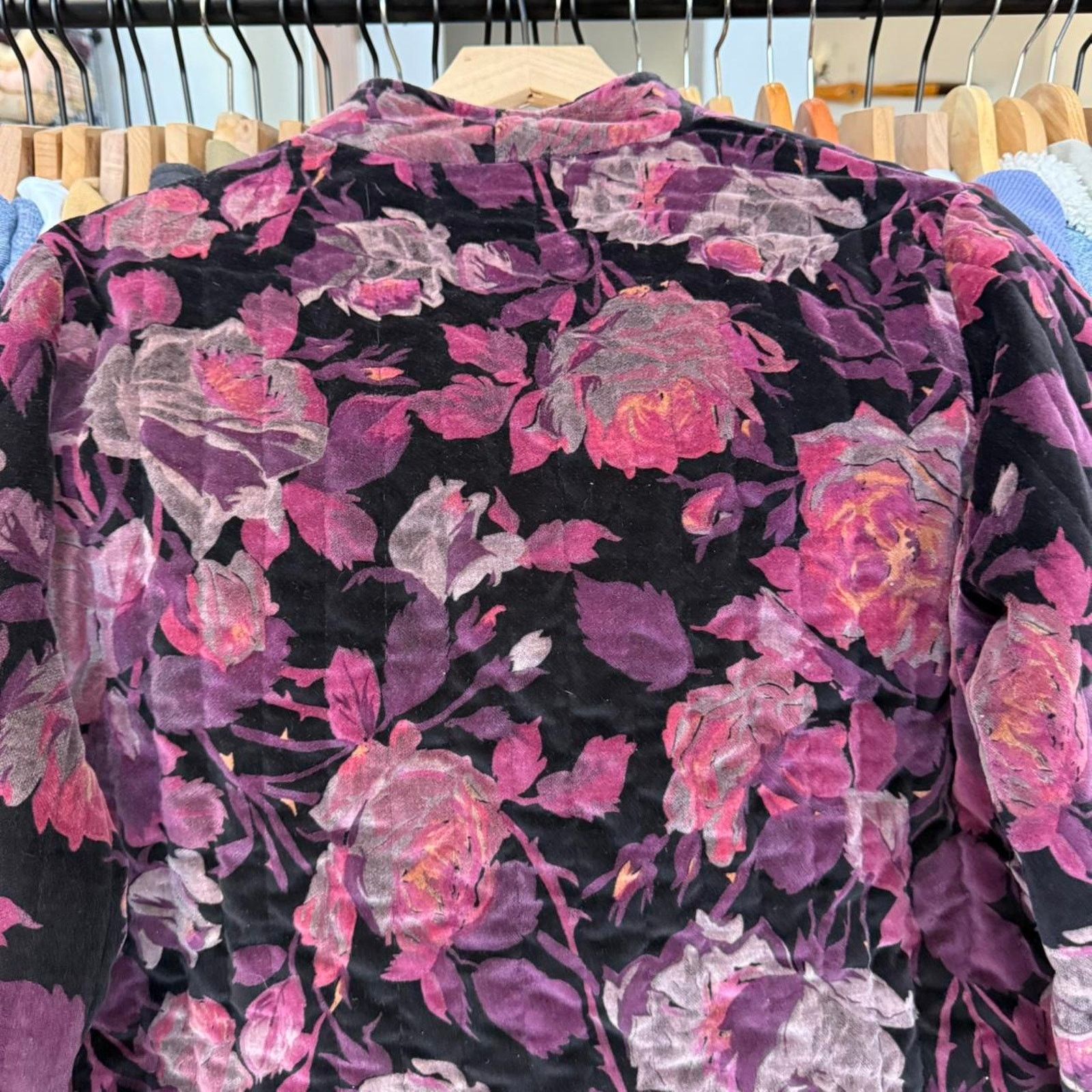 Other Vintage 90s Women's Soft Floral Jacket With Cute Design Size L / US 10 / IT 46 - 8 Thumbnail