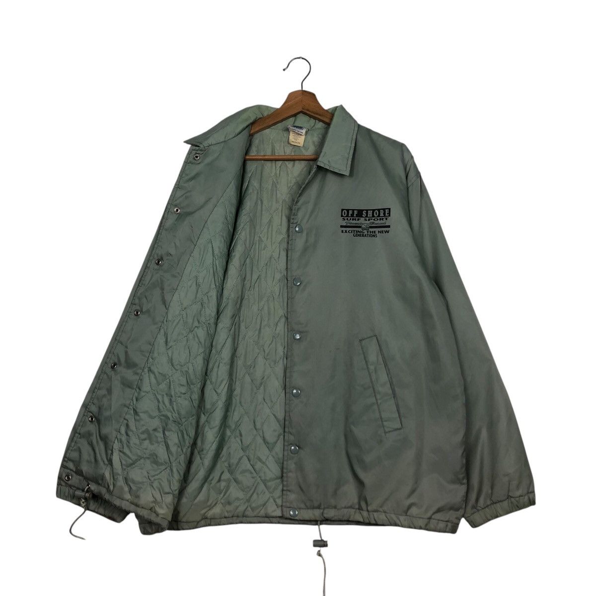 Japanese Brand × Vintage 📌Vintage Snap Button Jacket Off Shore Surf Style Big Logo Size US M / EU 48-50 / 2 - 12 Thumbnail