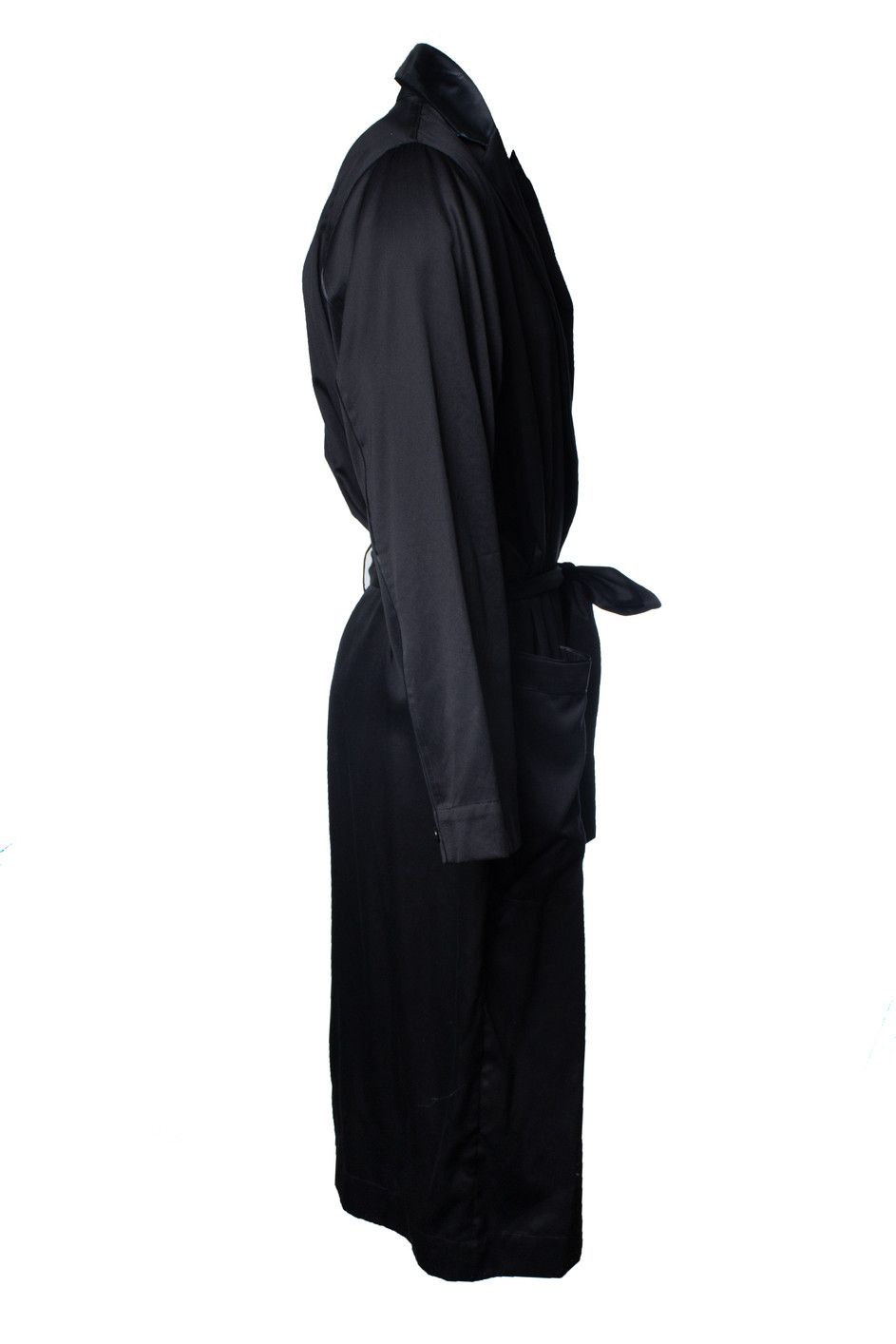 CDLP CDLP, Black silk long wrap robe Size US L / EU 52-54 / 3 - 3 Thumbnail
