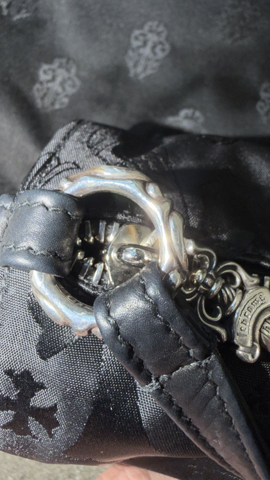 Chrome Hearts RARE! Chrome Hearts Nylon Tonal Monogram Cross bag Size ONE SIZE - 6 Thumbnail