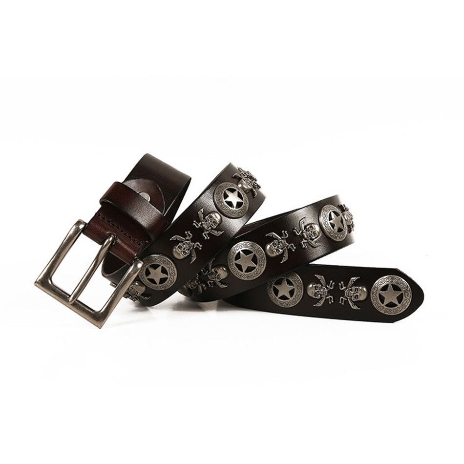 Japanese Brand × Vintage Men Skull rivet belt Size ONE SIZE - 2 Thumbnail