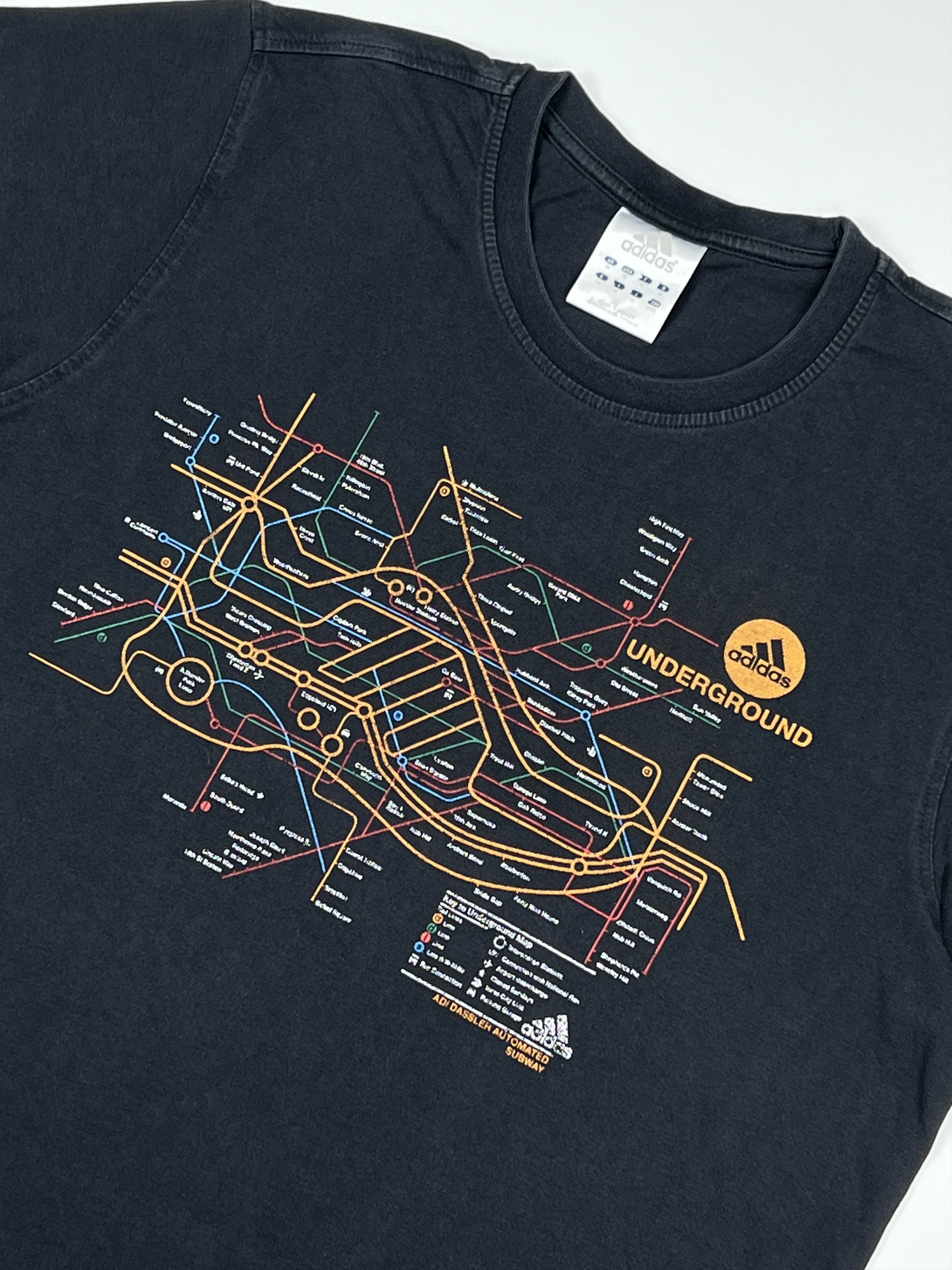 Adidas × Vintage Vintage Adidas Underground Munich Subway Rare Printed Tee Size US M / EU 48-50 / 2 - 3 Thumbnail
