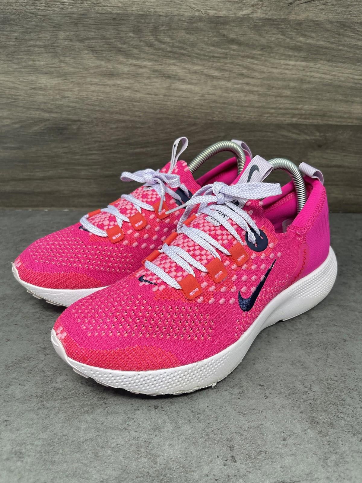 Nike Nike React Escape Run Shoes Womens Size 8 Pink Flyknit FK Size US 8 / IT 38 - 2 Thumbnail