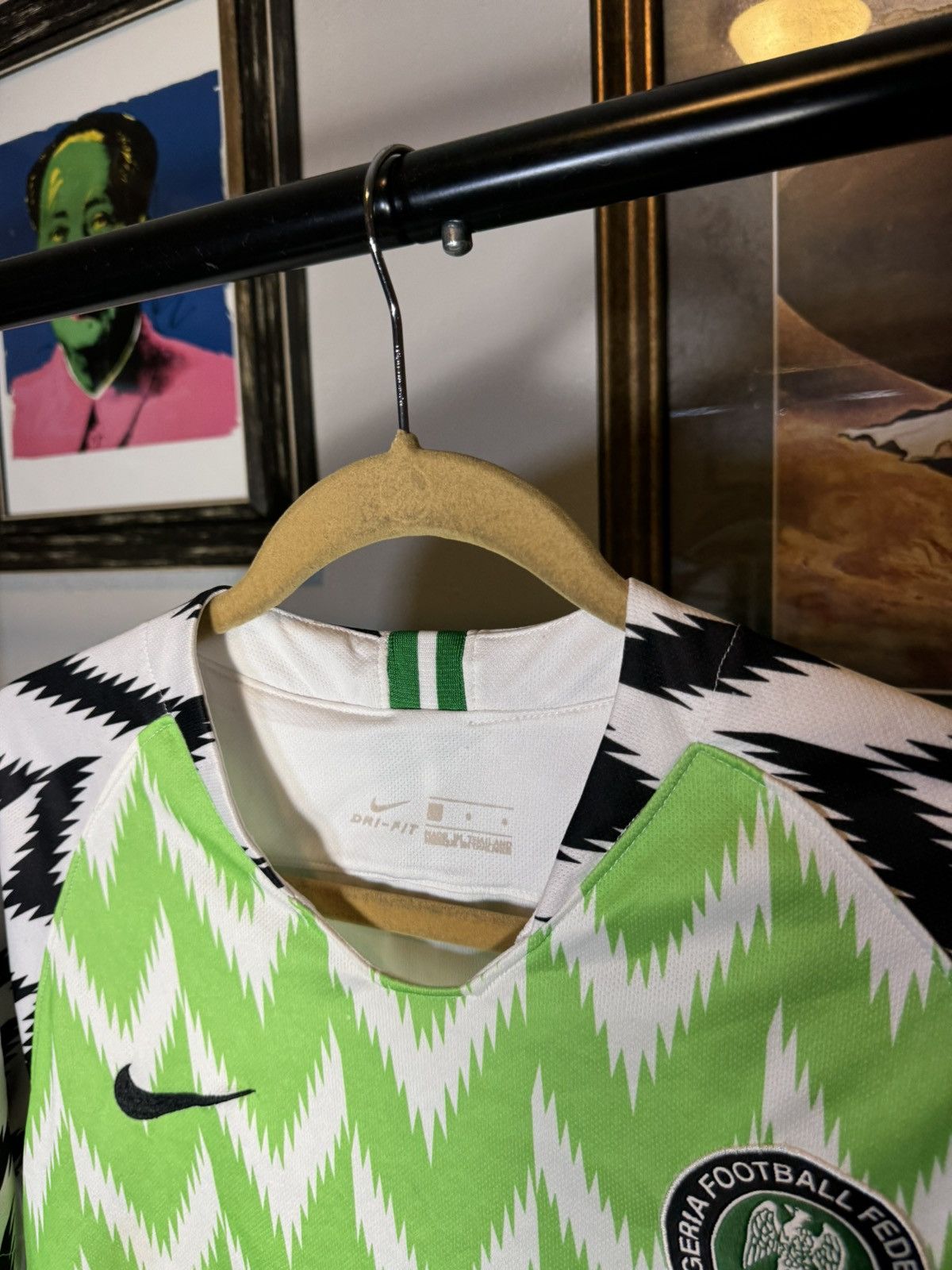 Nike Nike Nigeria Jersey Men Home Soccer Kit 2018 Size US S / EU 44-46 / 1 - 4 Thumbnail