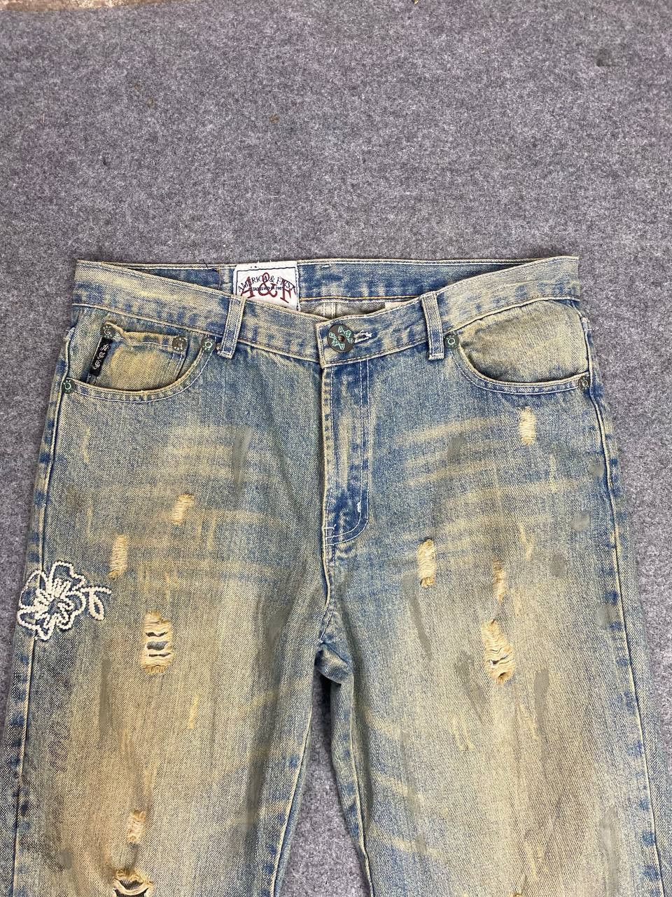 American Apparel america and first distressed denim nice design Size US 34 / EU 50 - 11 Thumbnail