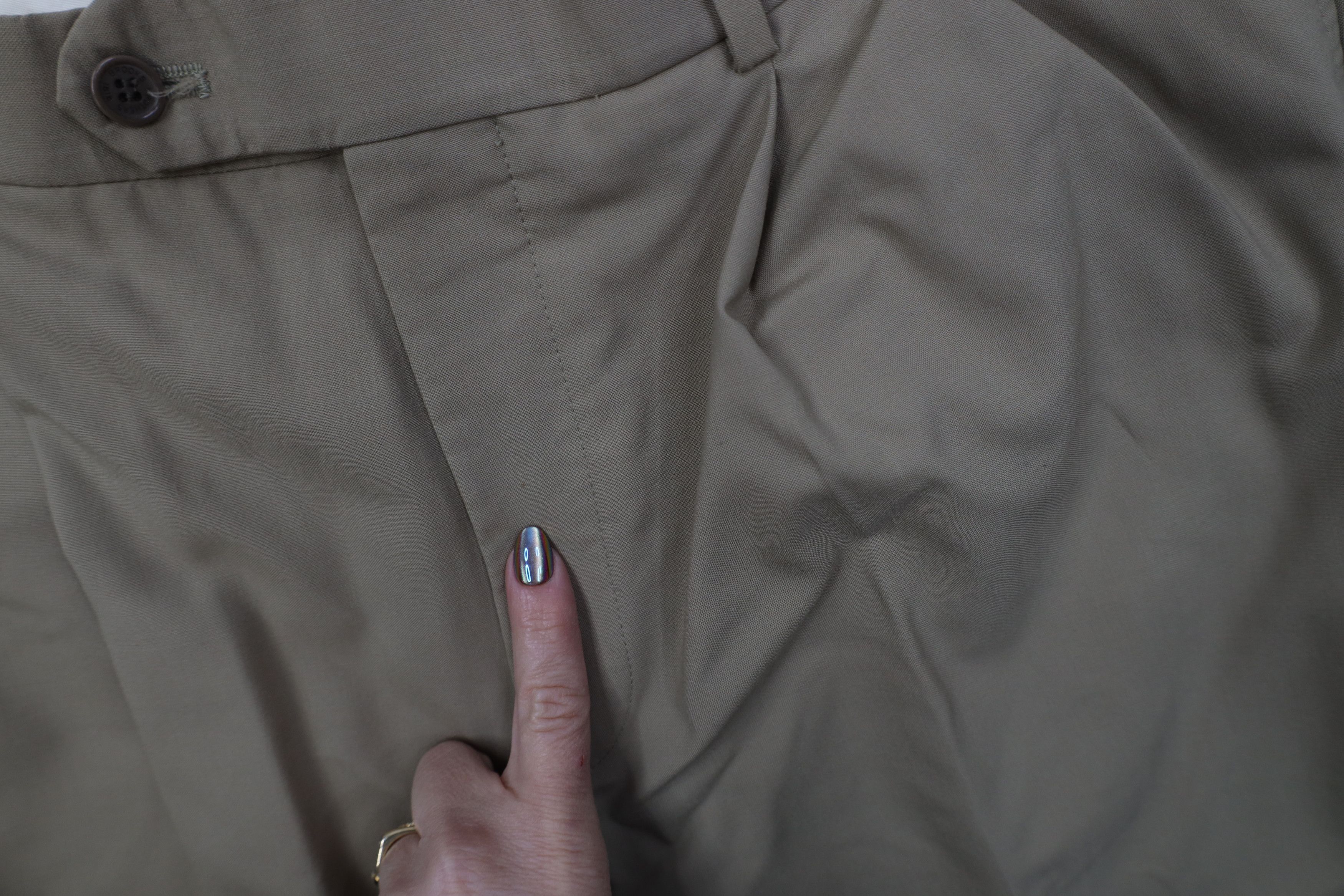 Brooks Brothers Vintage 90s Y2K Brooks Brothers Wool Wide Leg Chino Pants Size US 36 / EU 52 - 6 Thumbnail
