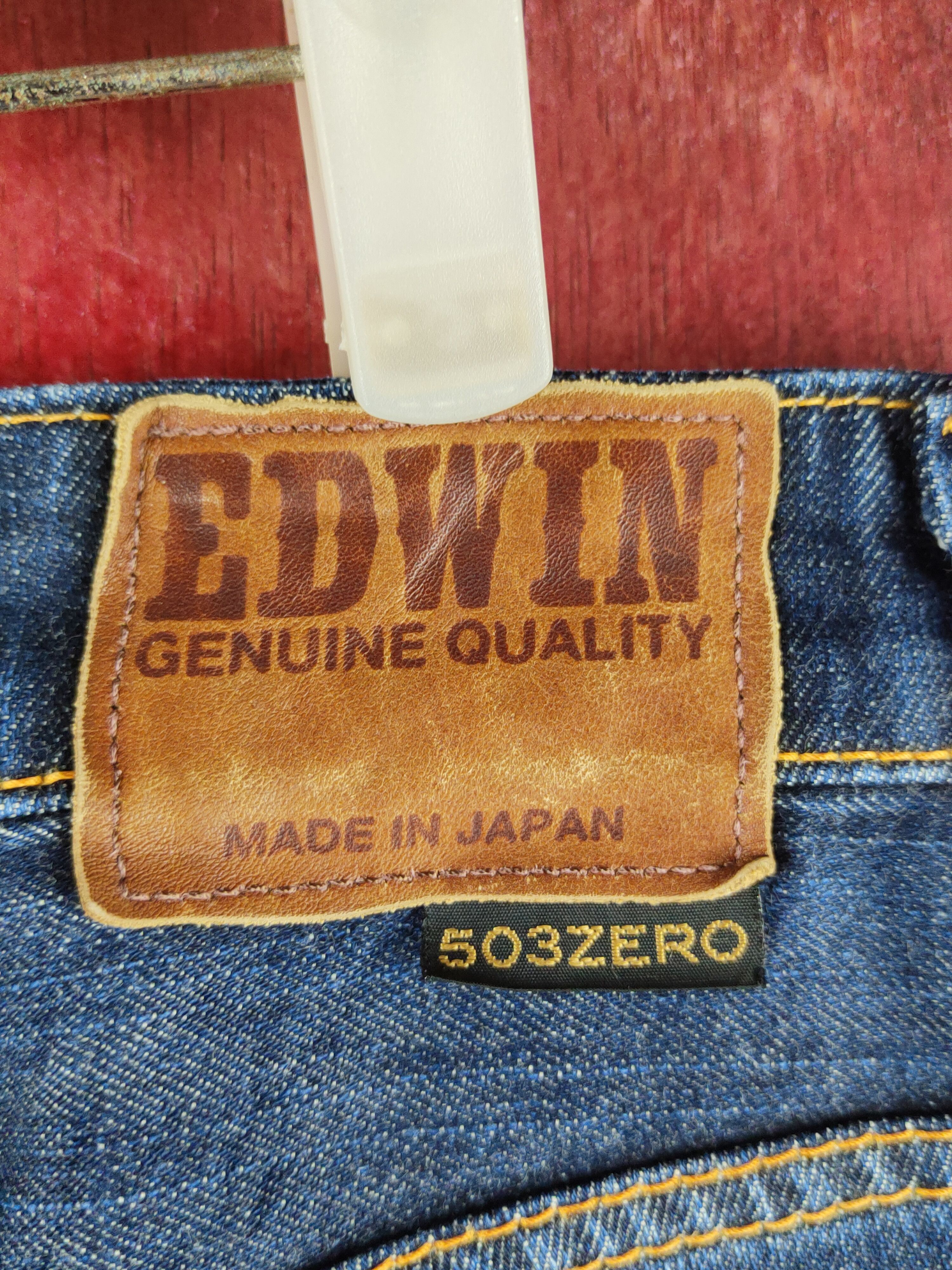 Edwin Edwin Dark Blue Distressed Ripped Jeans #S2336 Size US 34 / EU 50 - 8 Thumbnail