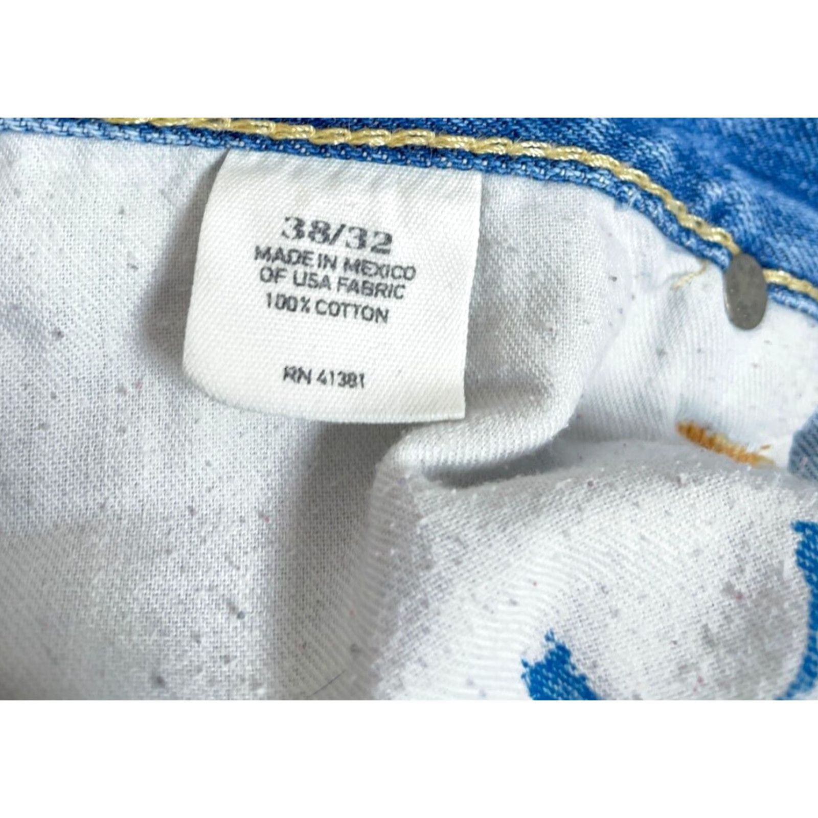 Polo Ralph Lauren Polo Ralph Lauren Jeans Men's 38 x 32 Blue Classic Fit Mid Rise 5-Pocket Denim Straight Size US M / EU 48-50 / 2 - 5 Thumbnail