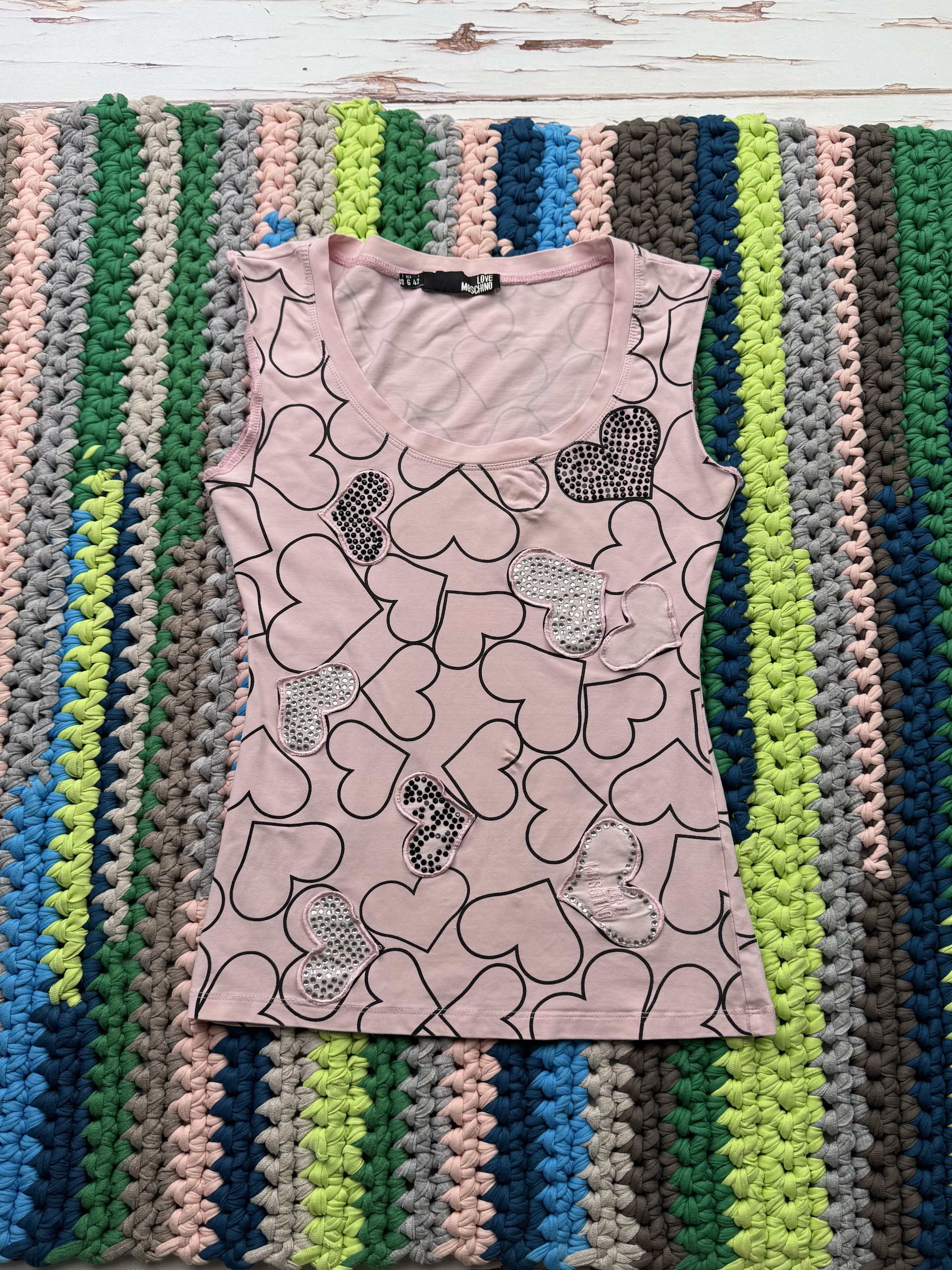 Love Moschino Love Moschino Vintage Tank Top (V310)(D10) Size S / US 4 / IT 40 - 1 Thumbnail