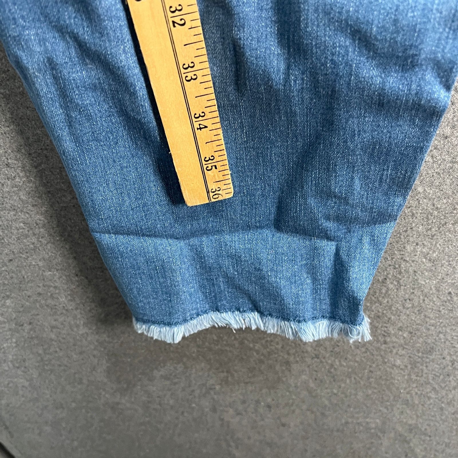 Other Susan Graver Regular Straight Ankle Jean with Fraved Size 40" / US 18 - 5 Thumbnail