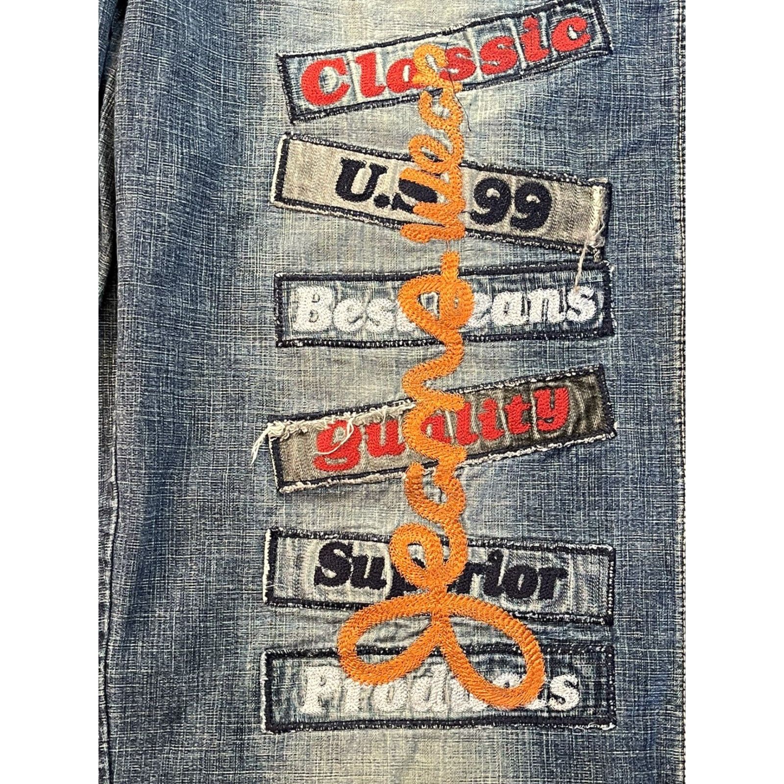 Rocawear VINTAGE Rocawear Jeans Denim Baggy 90s Streetwear Men 34 Blue Regular 34 Inseam Front Zip Size US 34 / EU 50 - 2 Thumbnail