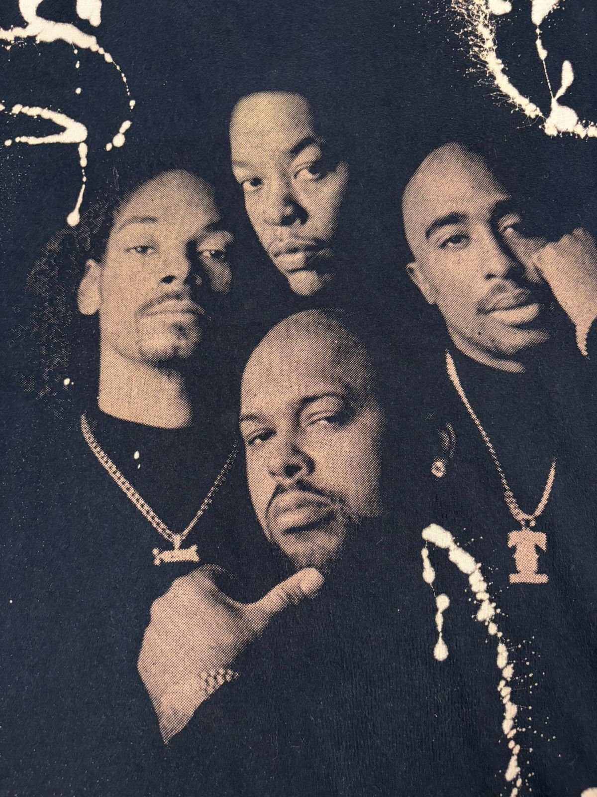 Rap Tees Vintage Death Row Records Bleach Tupac Snoop Dre Ice Cube M Size US M / EU 48-50 / 2 - 6 Thumbnail