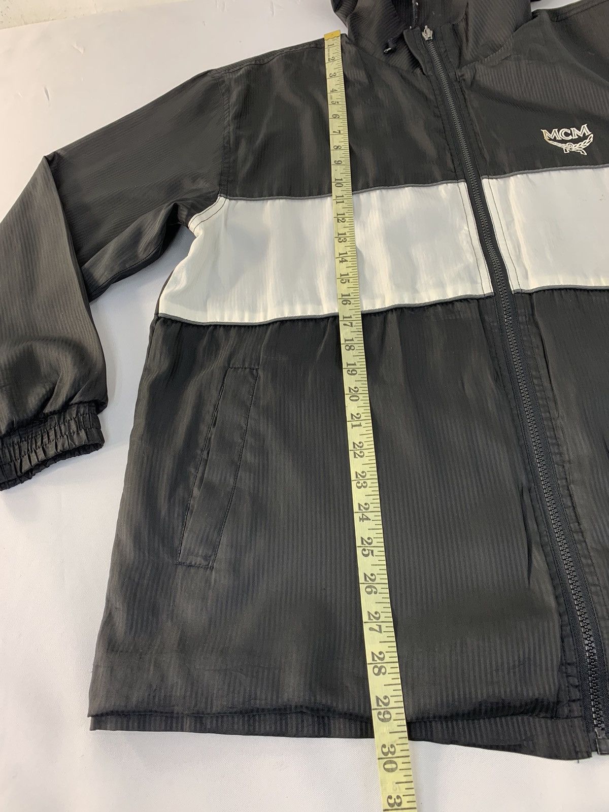 MCM 90s MCM Quilted Hooded Jacket White Block Chest Zipper Size US L / EU 52-54 / 3 - 8 Thumbnail