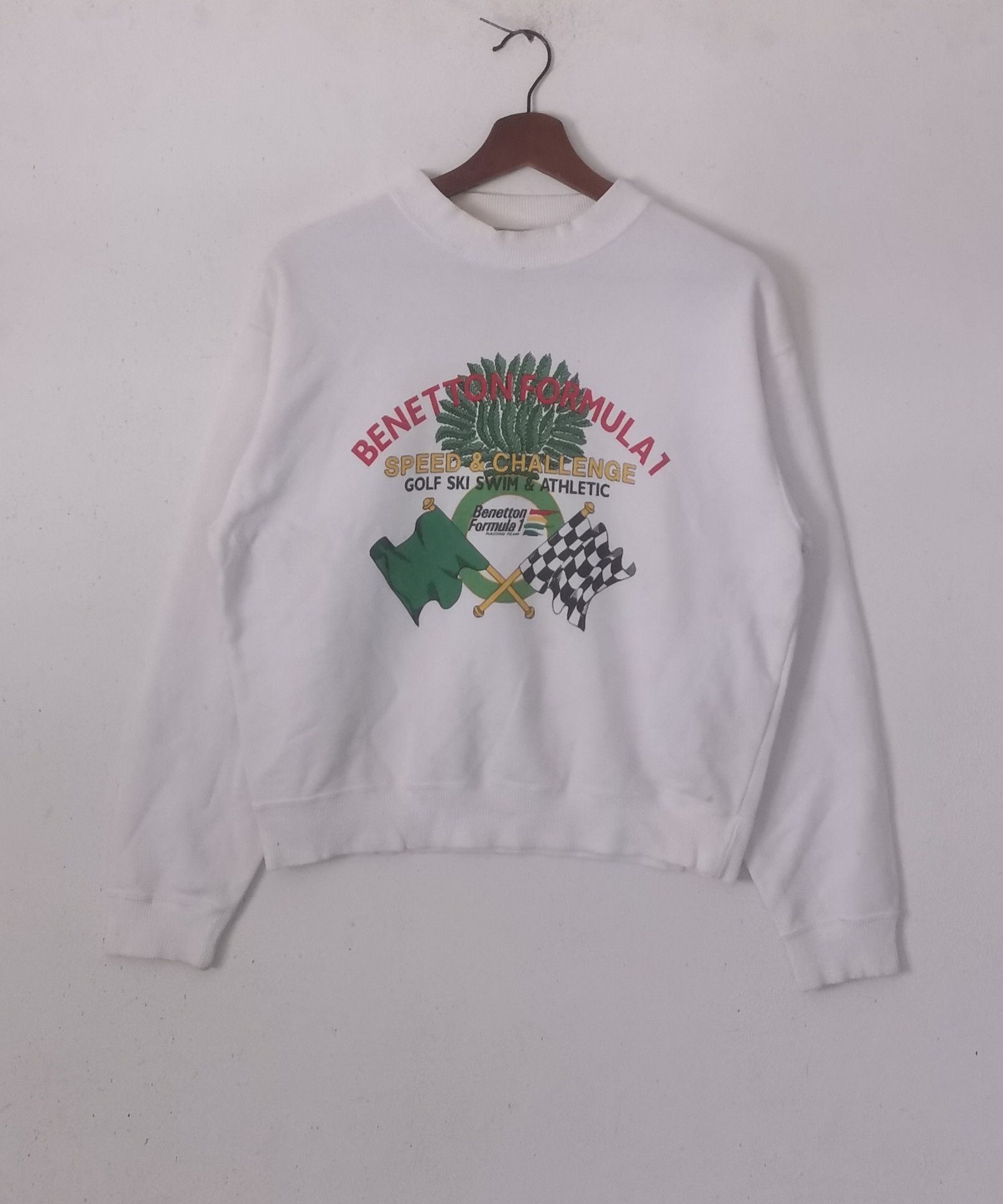 Benetton × Vintage Rare vintage Benetton Formula one sweatshirt Size M / US 6-8 / IT 42-44 - 1 Thumbnail