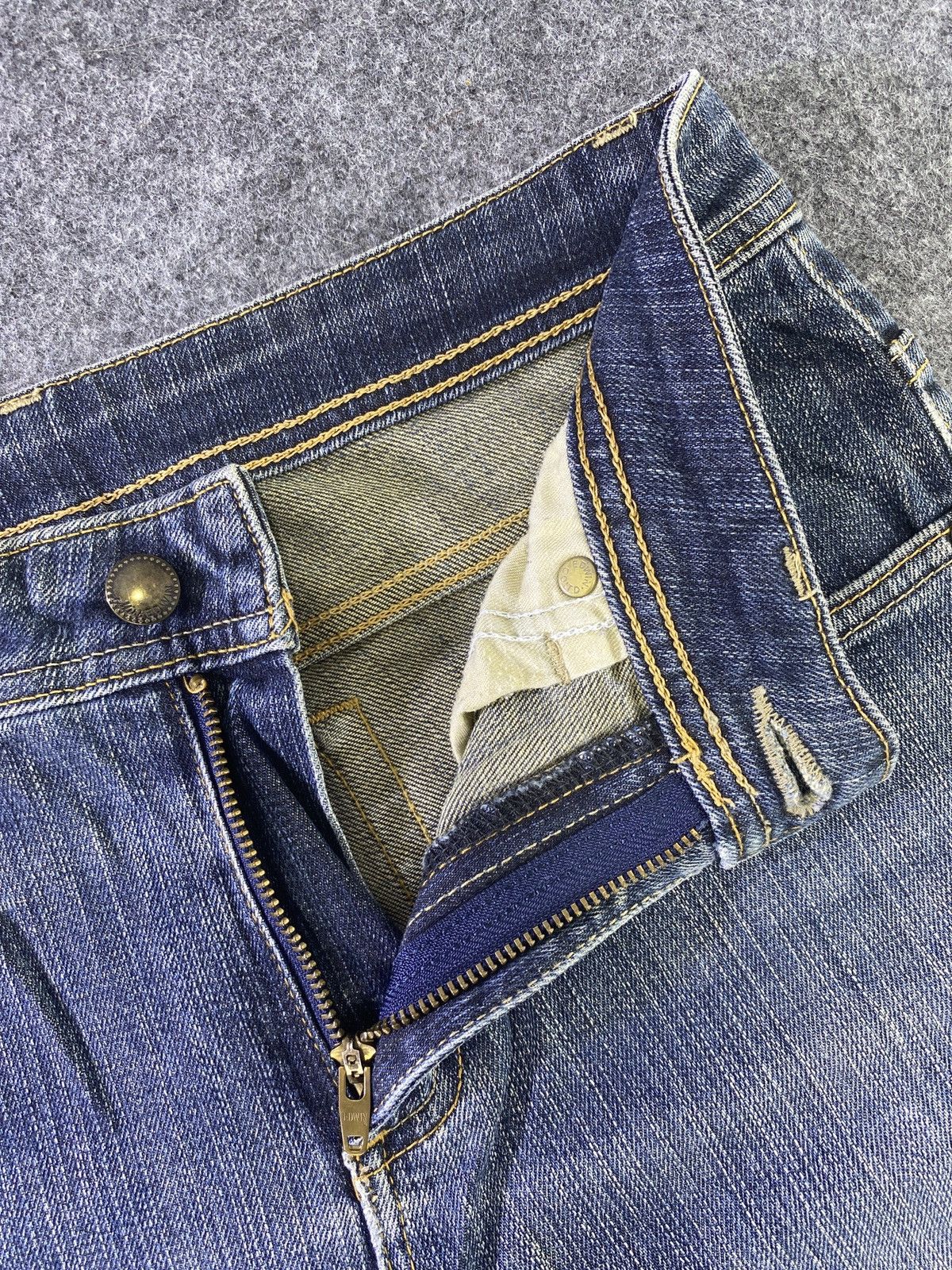 Edwin × Japanese Brand × Jean Miss Edwin Distress Wash Denim - J932 Size 30" / US 8 / IT 44 - 5 Thumbnail