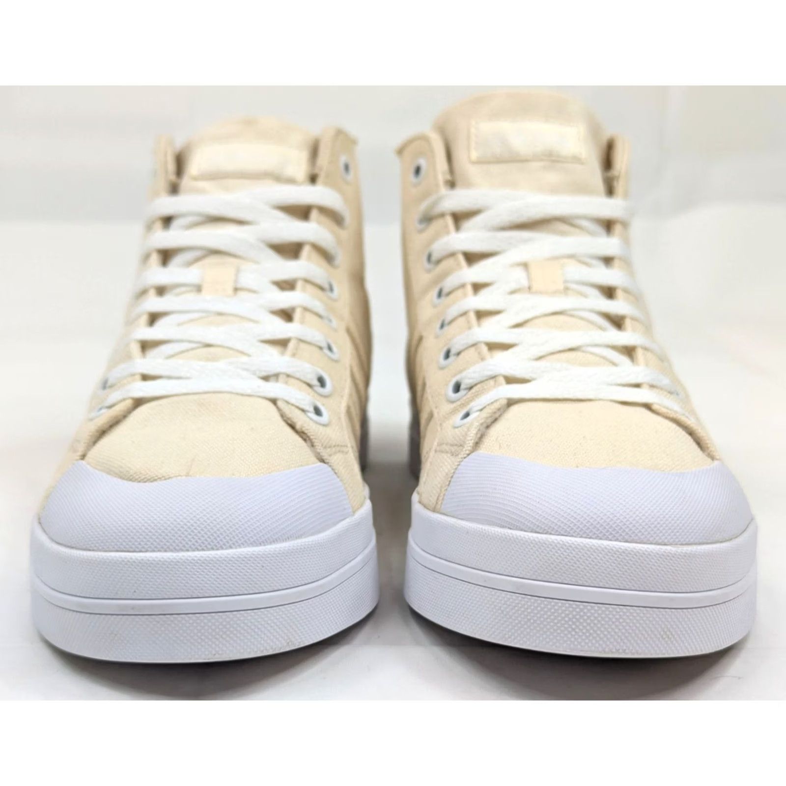 Adidas Adidas Bravada Ivory Canvas Mid Top Sneaker Women 8.5 – Cloudfoam Skate Style, EUC Size M / US 6-8 / IT 42-44 - 2 Thumbnail