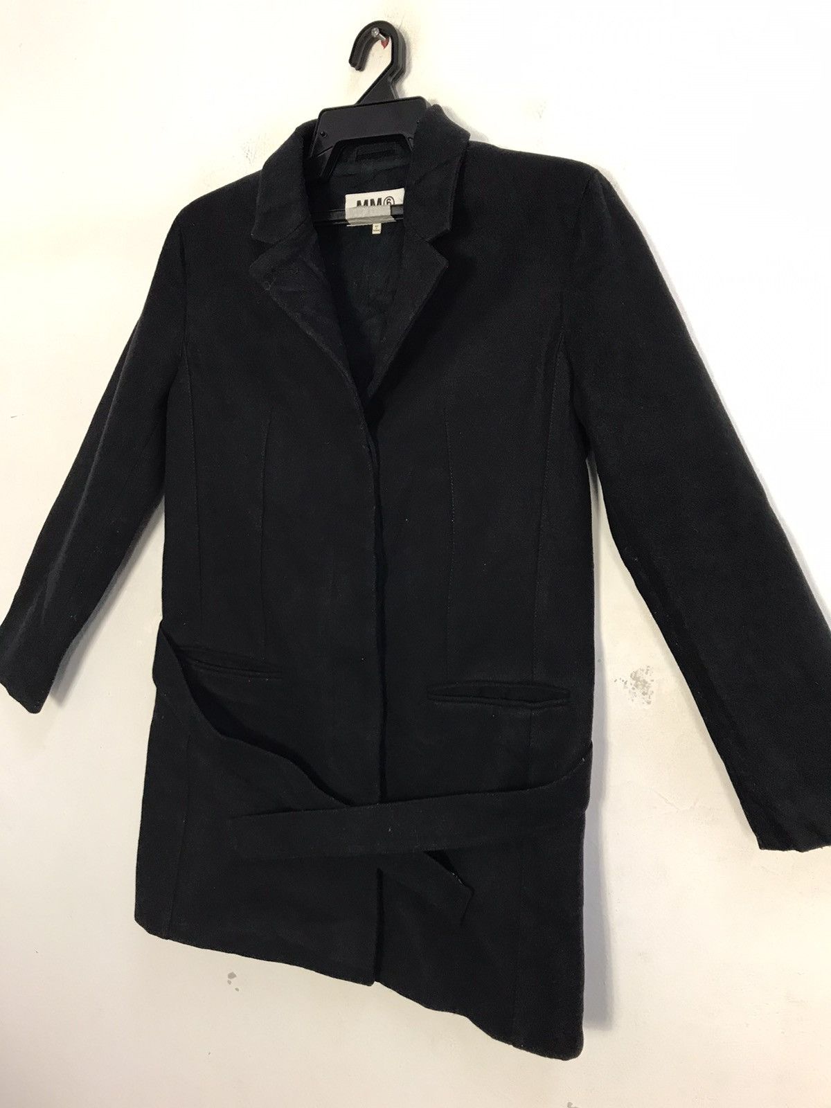 Designer × Maison Margiela Maison Martin Margiela MM6 Thick Wool Trench Coat Jacket Size US S / EU 44-46 / 1 - 4 Thumbnail