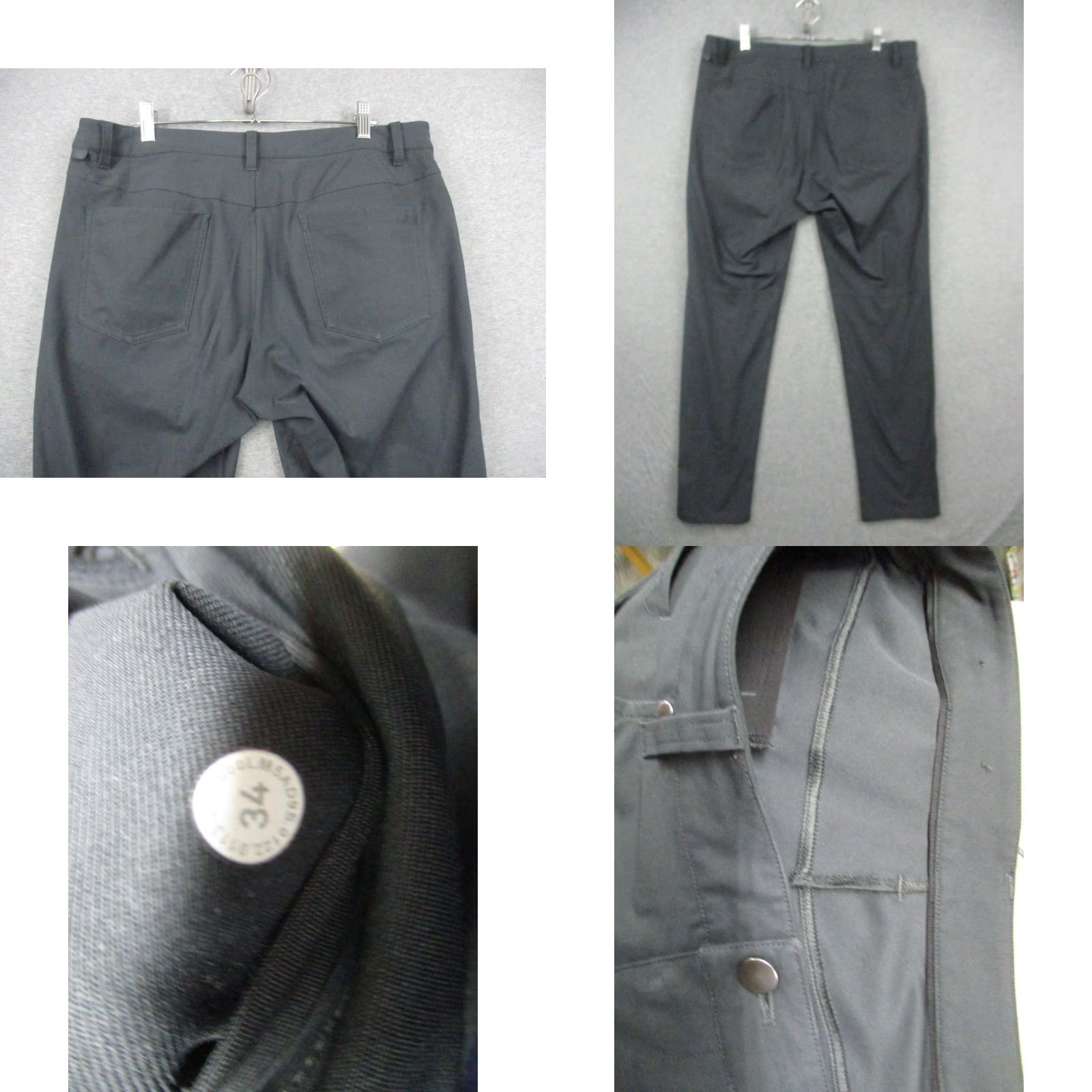 Lululemon Lululemon ABC Pant 34 Men Black Trouser Classic Four Way Stretch Quickdry Pants Mens Regular Khakis Size US 34 / EU 50 - 8 Thumbnail