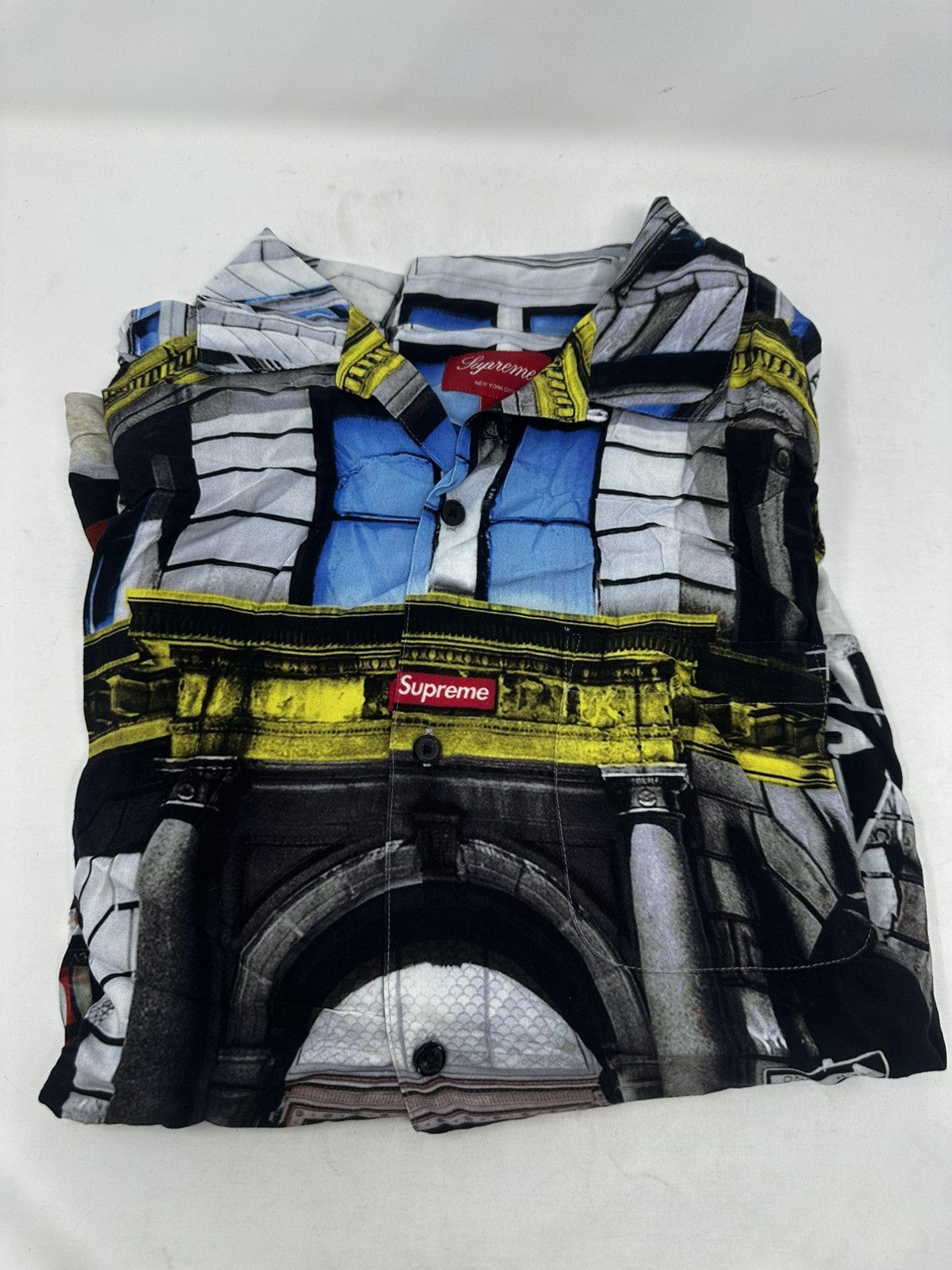 Supreme Supreme Bunnies S/S Work Shirt Angel's Pond Black XL | Grailed