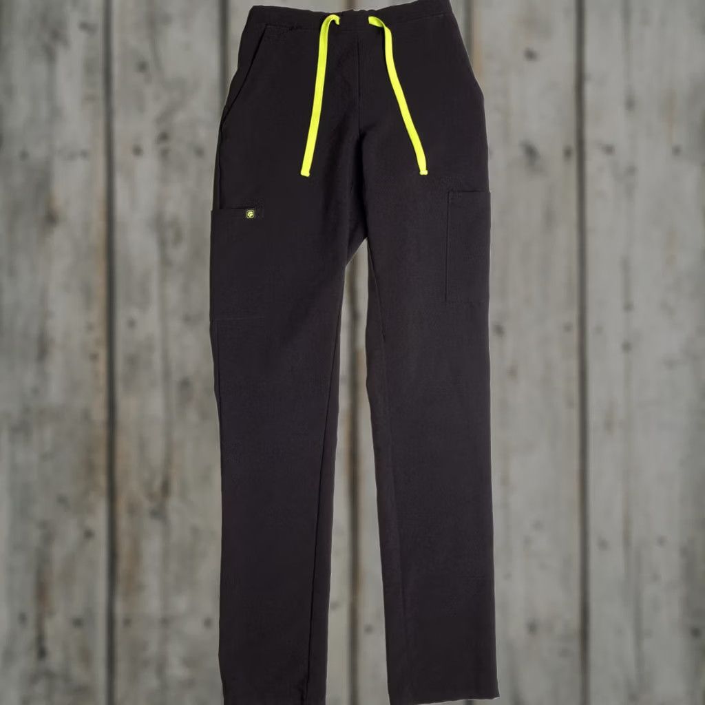 Vintage Black and Green Track Pants Small Black Polyester 892 Vintage Ragstock Mens Size US 29 - 1 Thumbnail