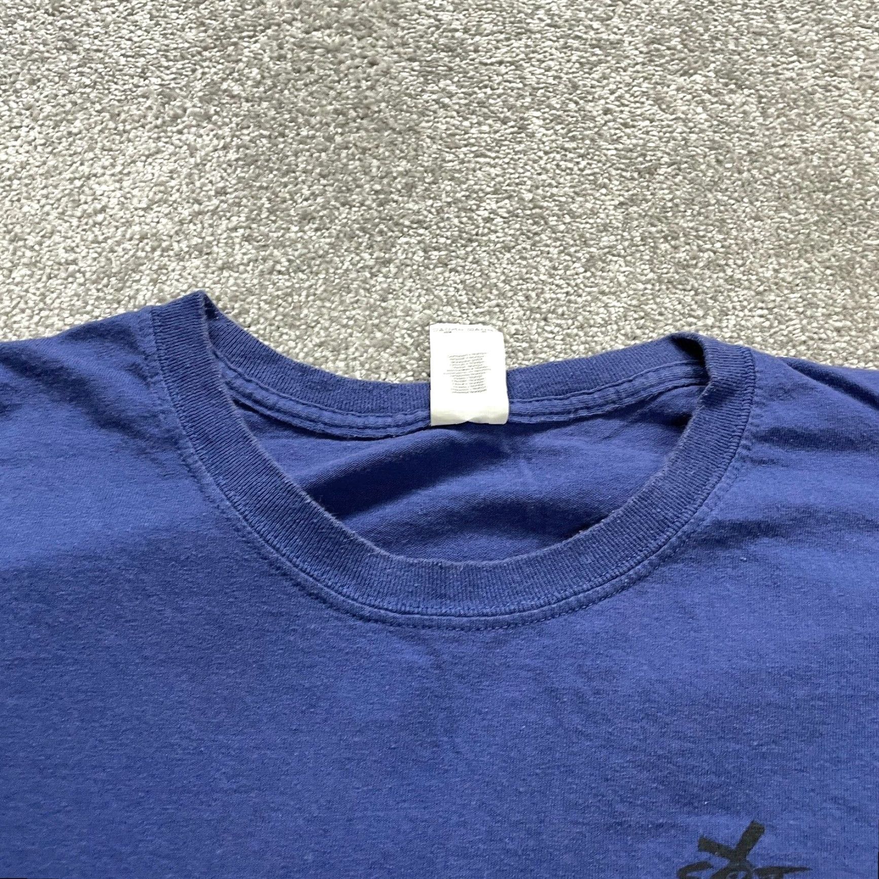 Gildan Gildan Ultra Cotton T-Shirt Men 3XL Solid Blue Short Sleeve Crew Neck Casual Shirt Size US XXL / EU 58 / 5 - 3 Thumbnail