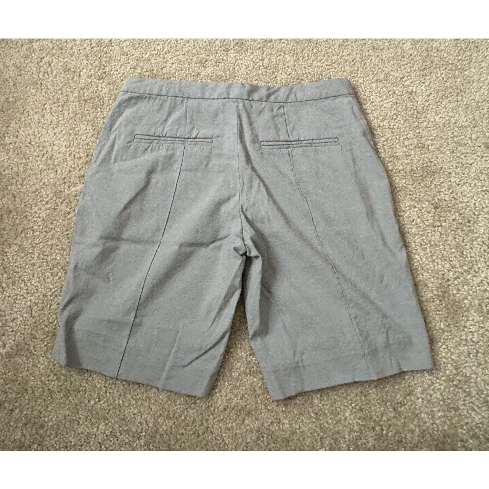 Diane von Furstenberg Diane Von Furstenberg Gray Boydion Wool Blend Shorts Women 2 Size 26" / US 2 / IT 38 - 2 Thumbnail