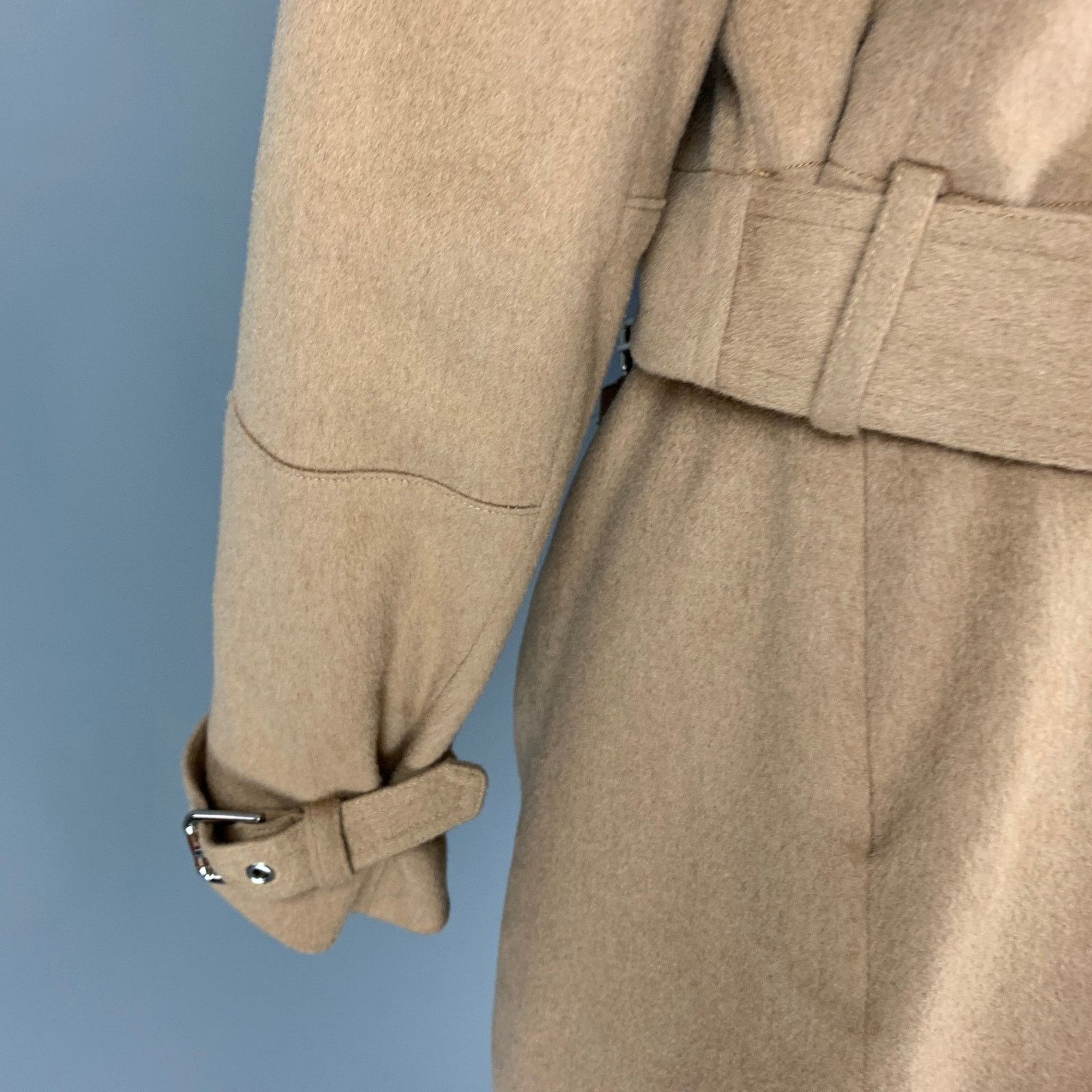 Ralph Lauren 12 Camel Baby Camel Hair Biker Skirt Suit Size 34" / US 12 / IT 48 - 3 Thumbnail