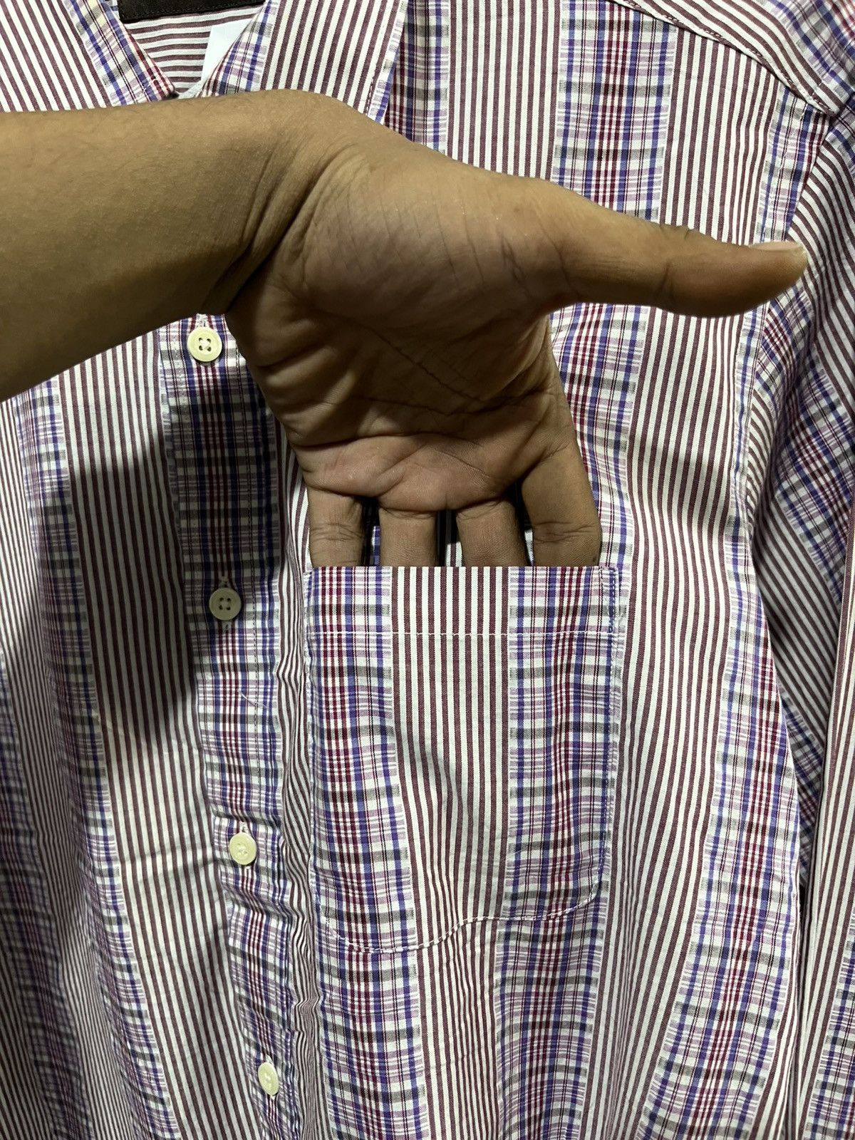 Tornado Mart inspire japan long sleeve button shirt /needles/cdg/visvim Size US L / EU 52-54 / 3 - 5 Thumbnail