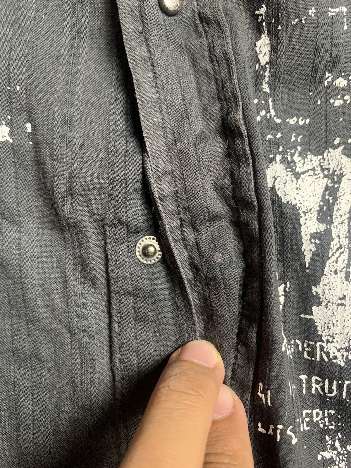 Japanese Brand 2000s Bernings Sho Poem Skull Shirt Size US M / EU 48-50 / 2 - 8 Thumbnail